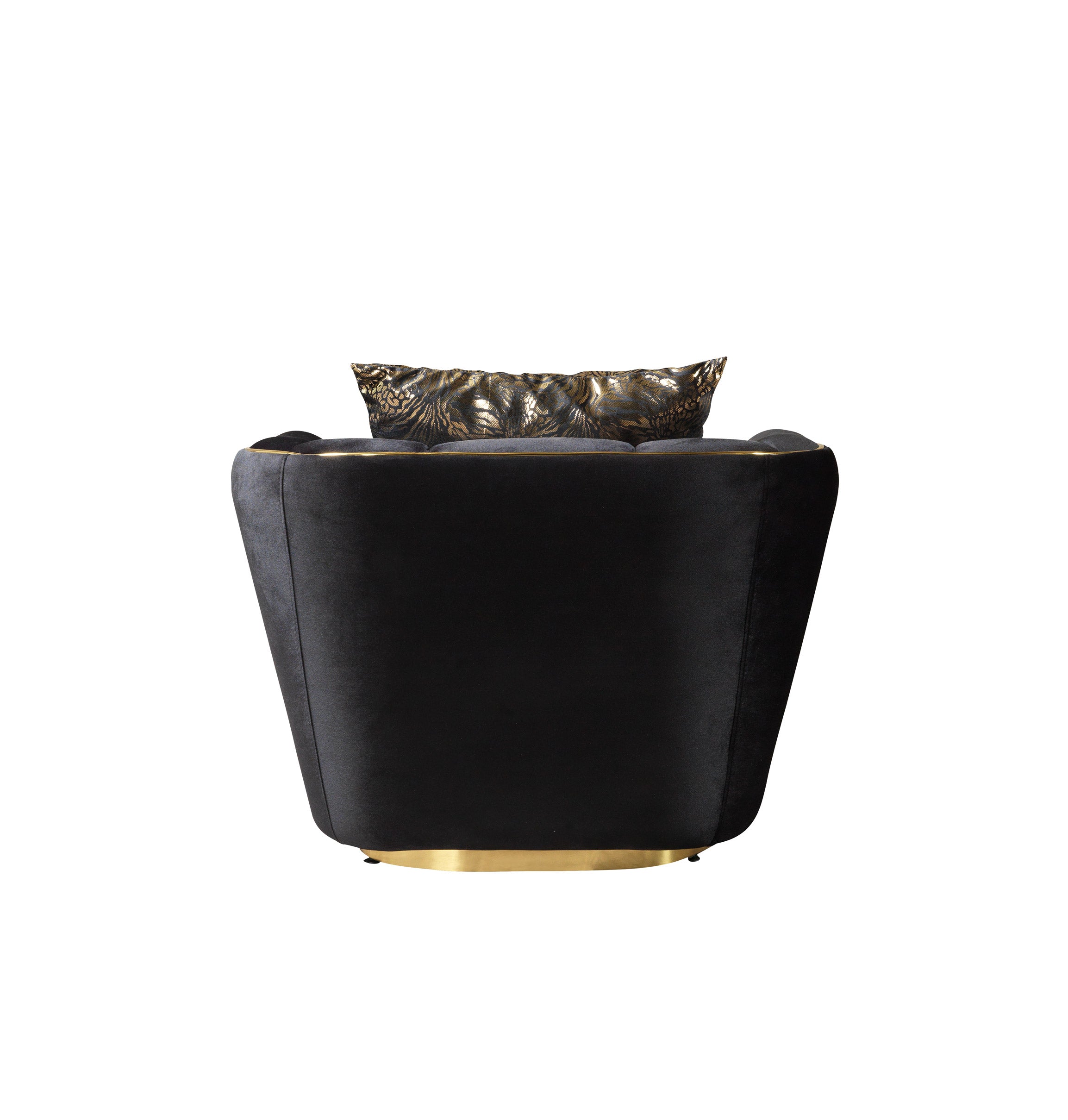 Nova - Daphne Black Velvet Chair