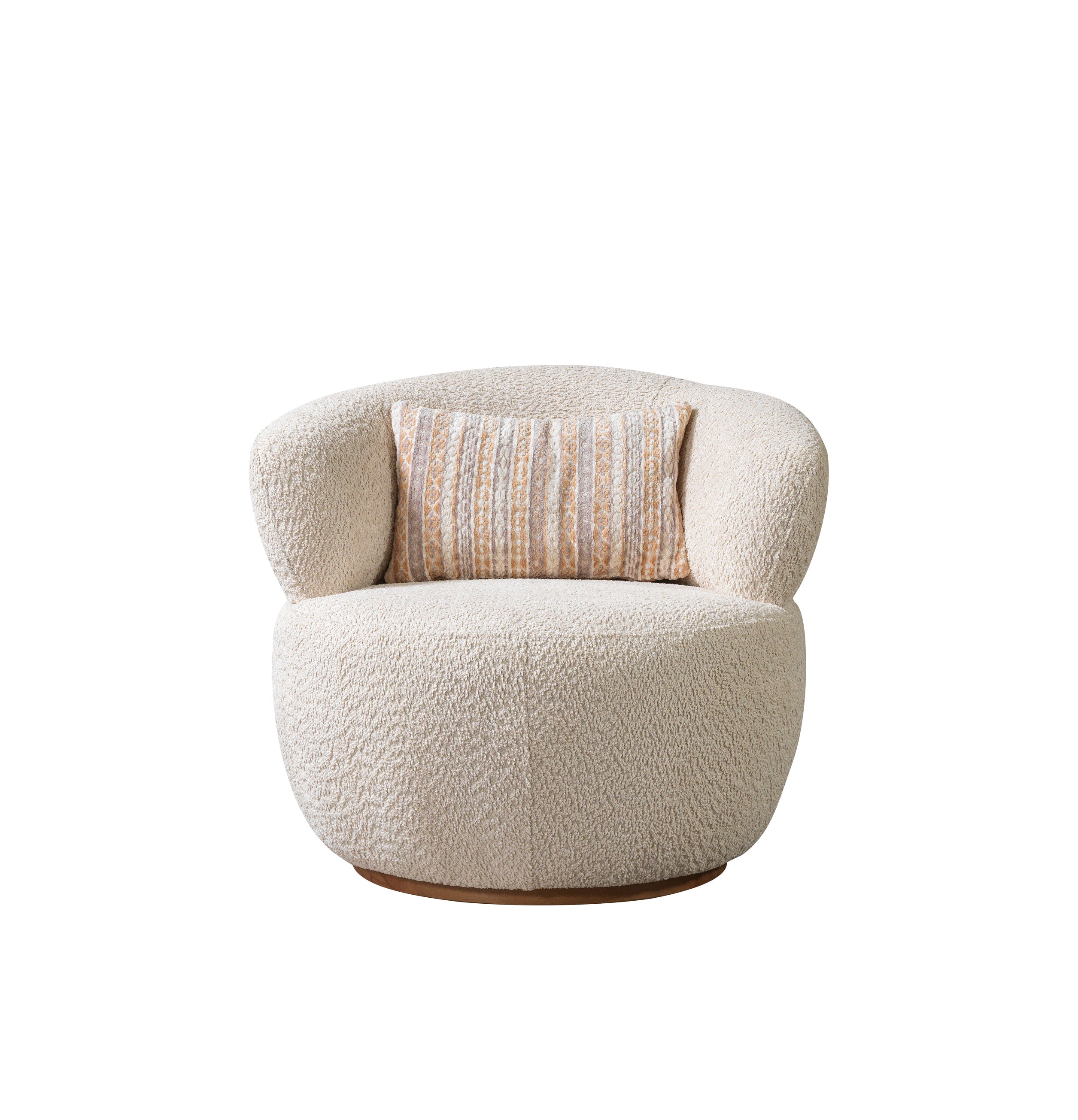 Nova - Destina Ivory Boucle Chair