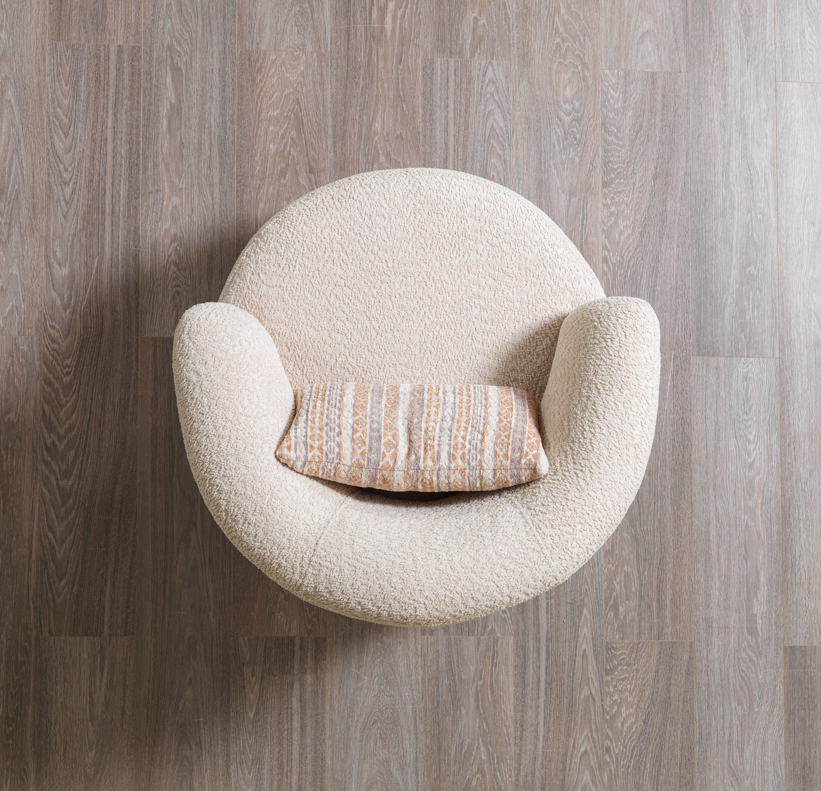 Nova - Destina Ivory Boucle Chair