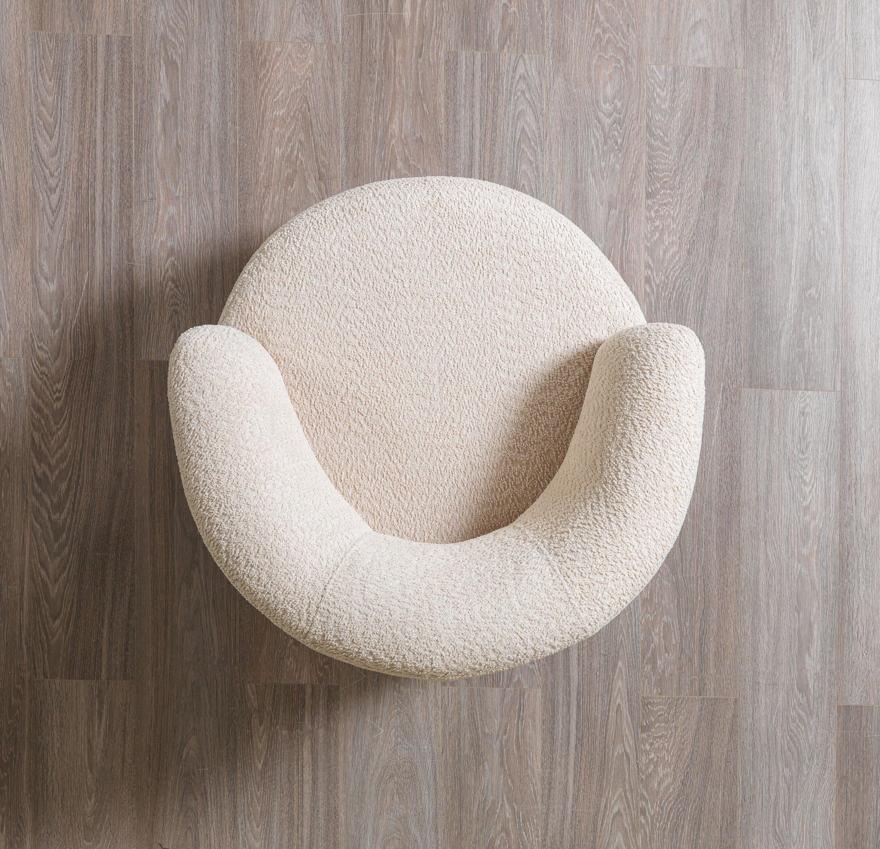 Nova - Destina Ivory Boucle Chair