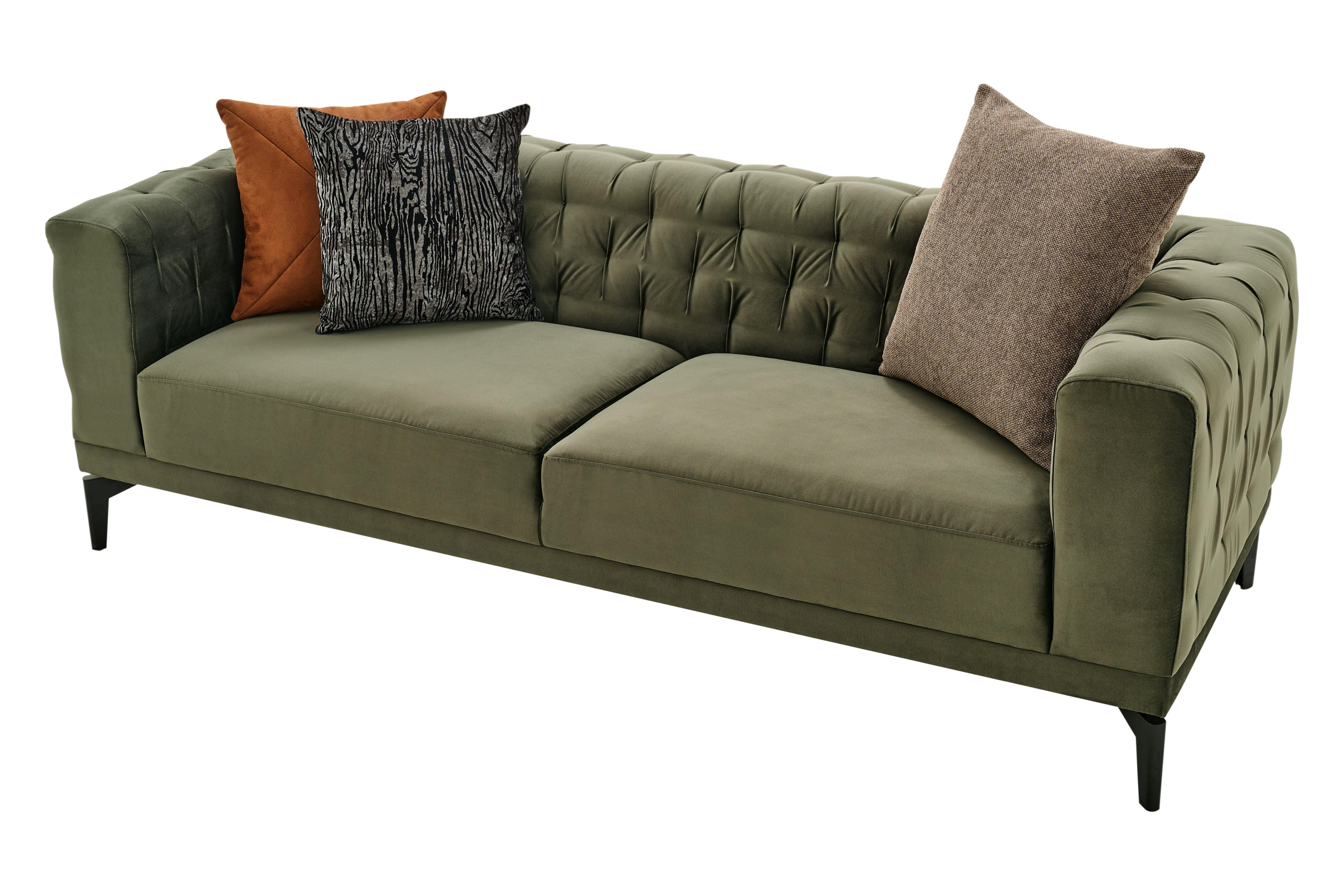 Nova - Dorian 3-Seater Sofa in Green