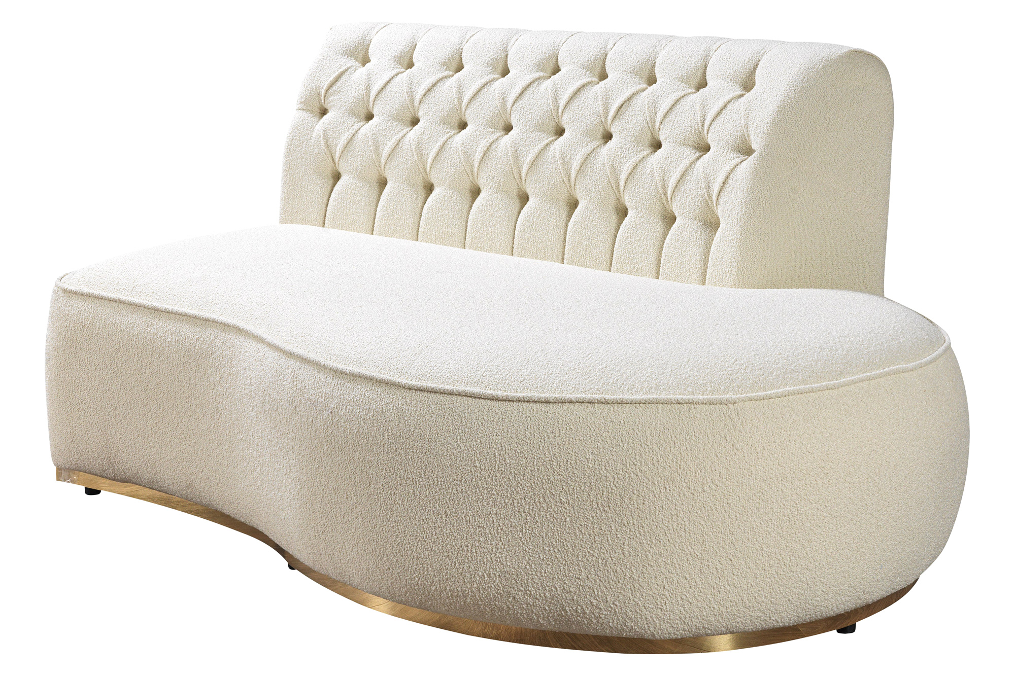 Nova Ella Boucle Curved Sectional - Ivory