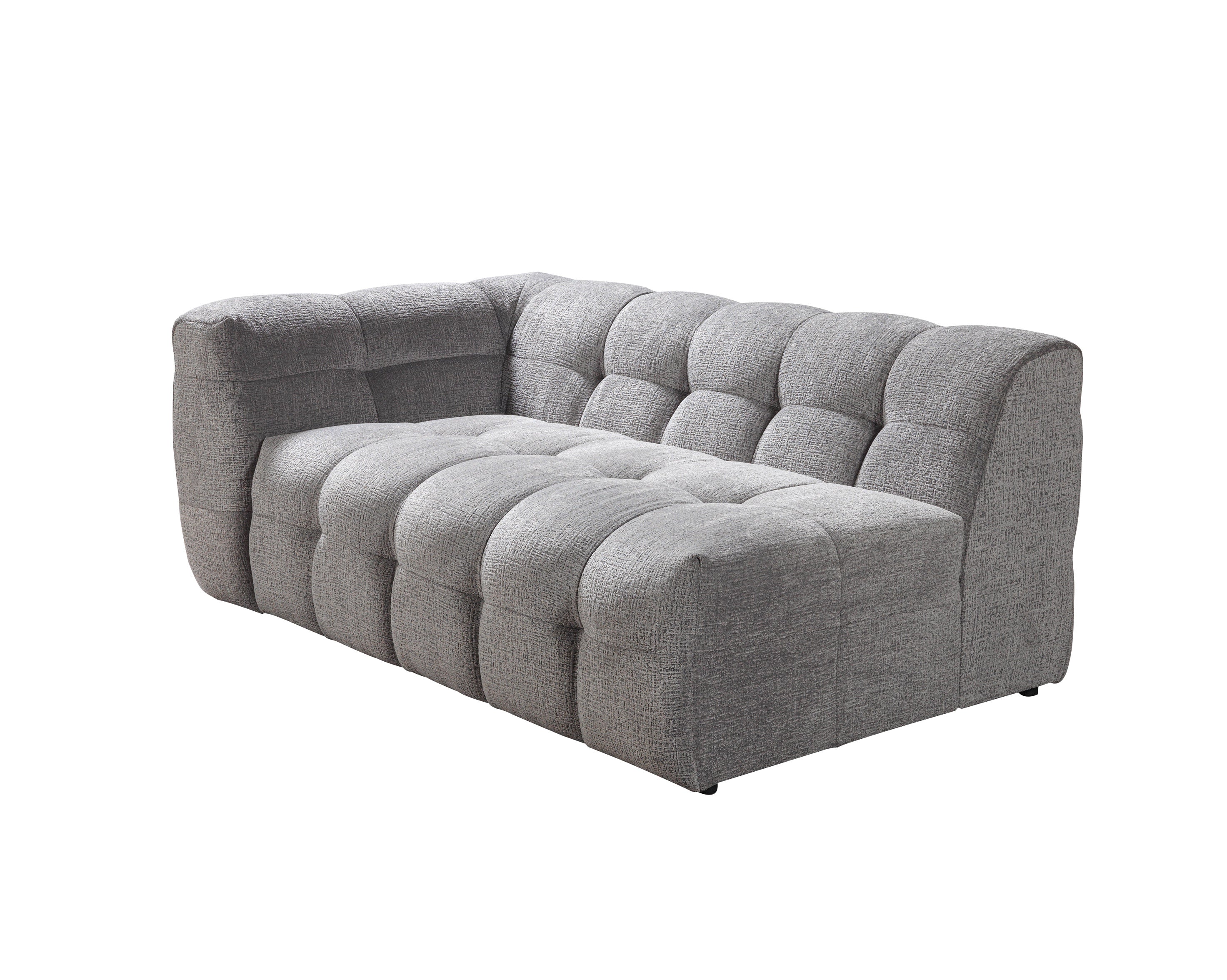 Nova Ivy Gray Boucle RAF 110" Sectional