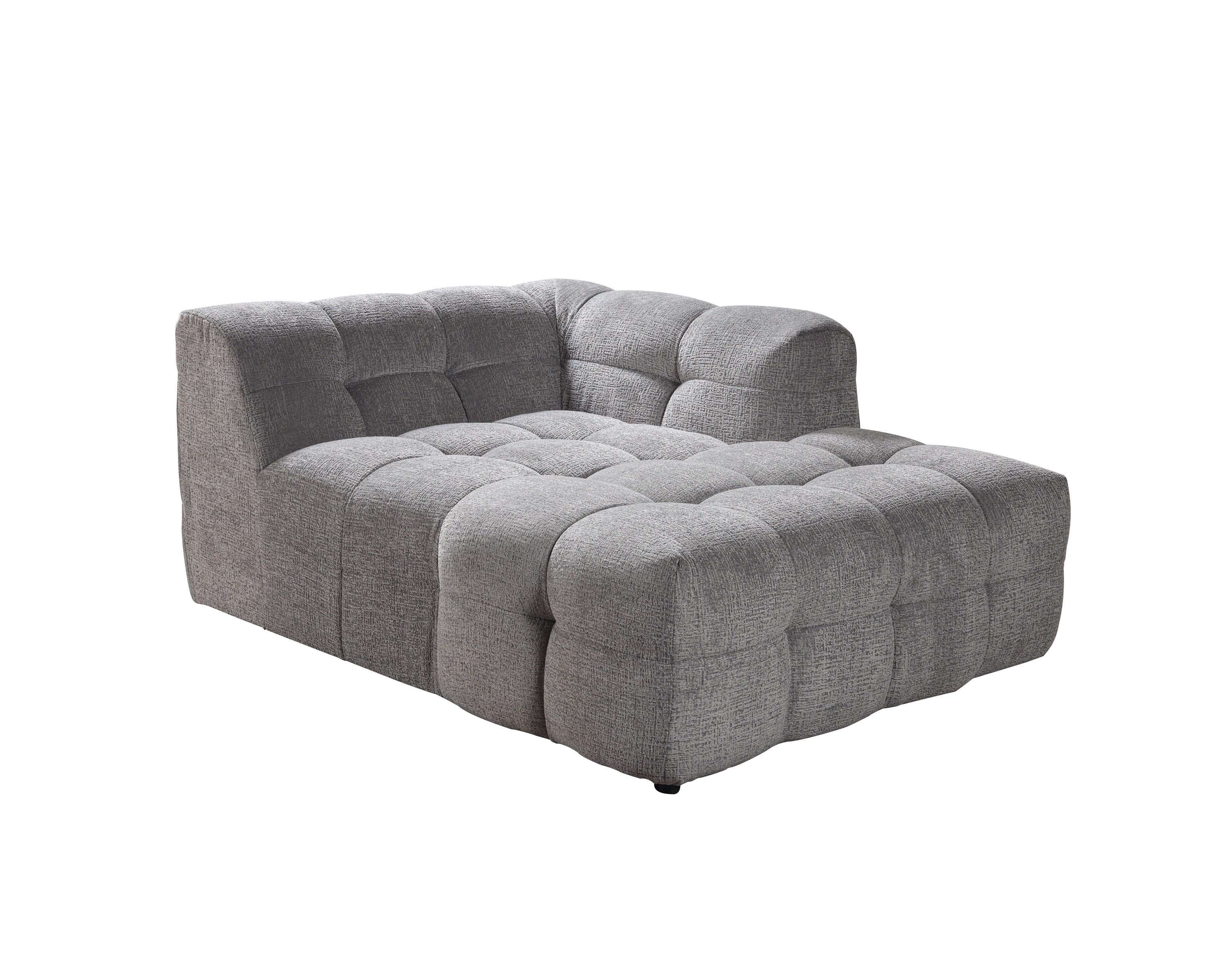 Nova Ivy Gray Boucle RAF 110" Sectional