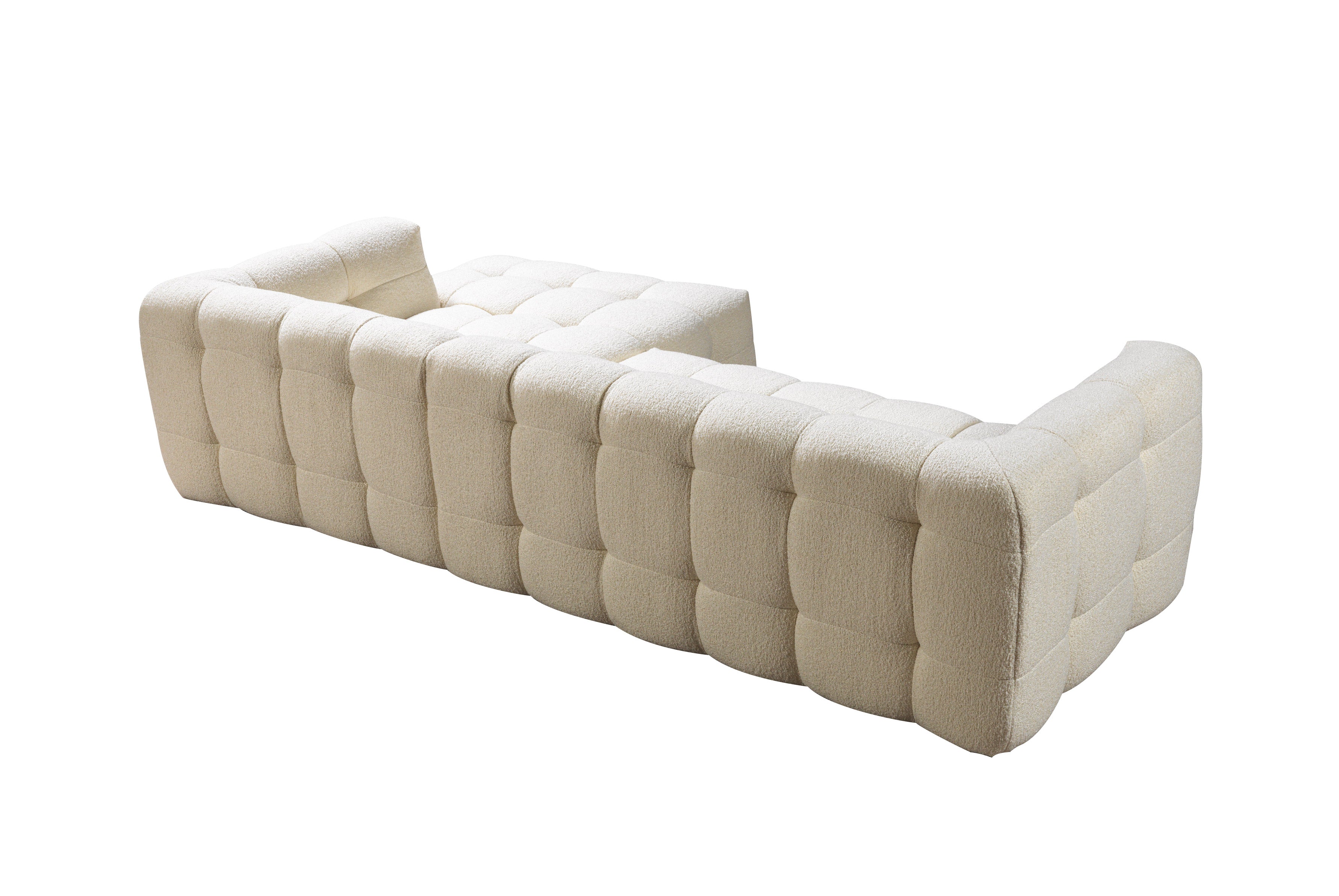 Nova Ivy Ivory Boucle RAF 110" Sectional