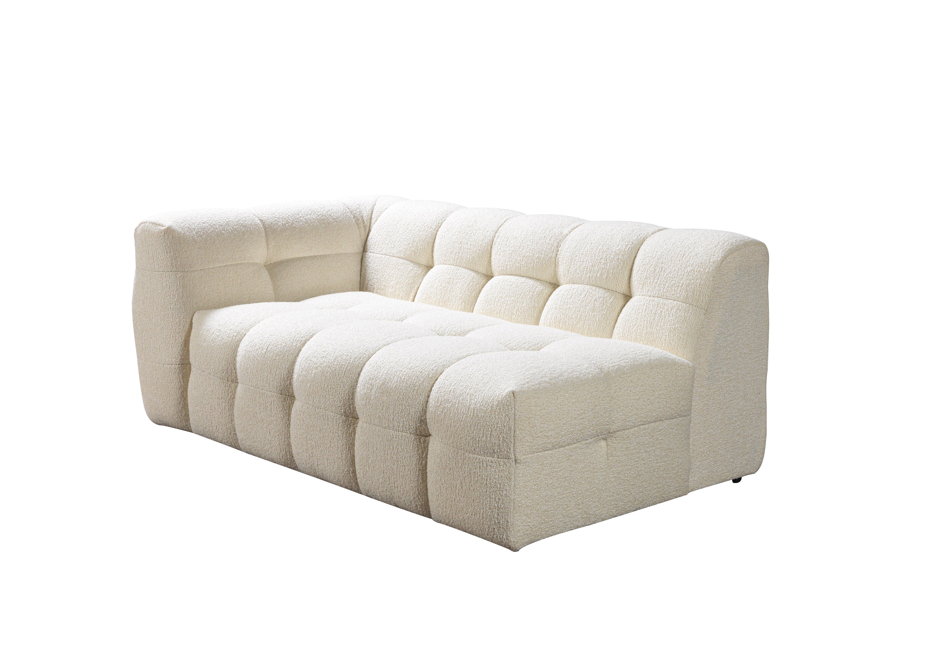 Nova Ivy Ivory Boucle RAF 110" Sectional