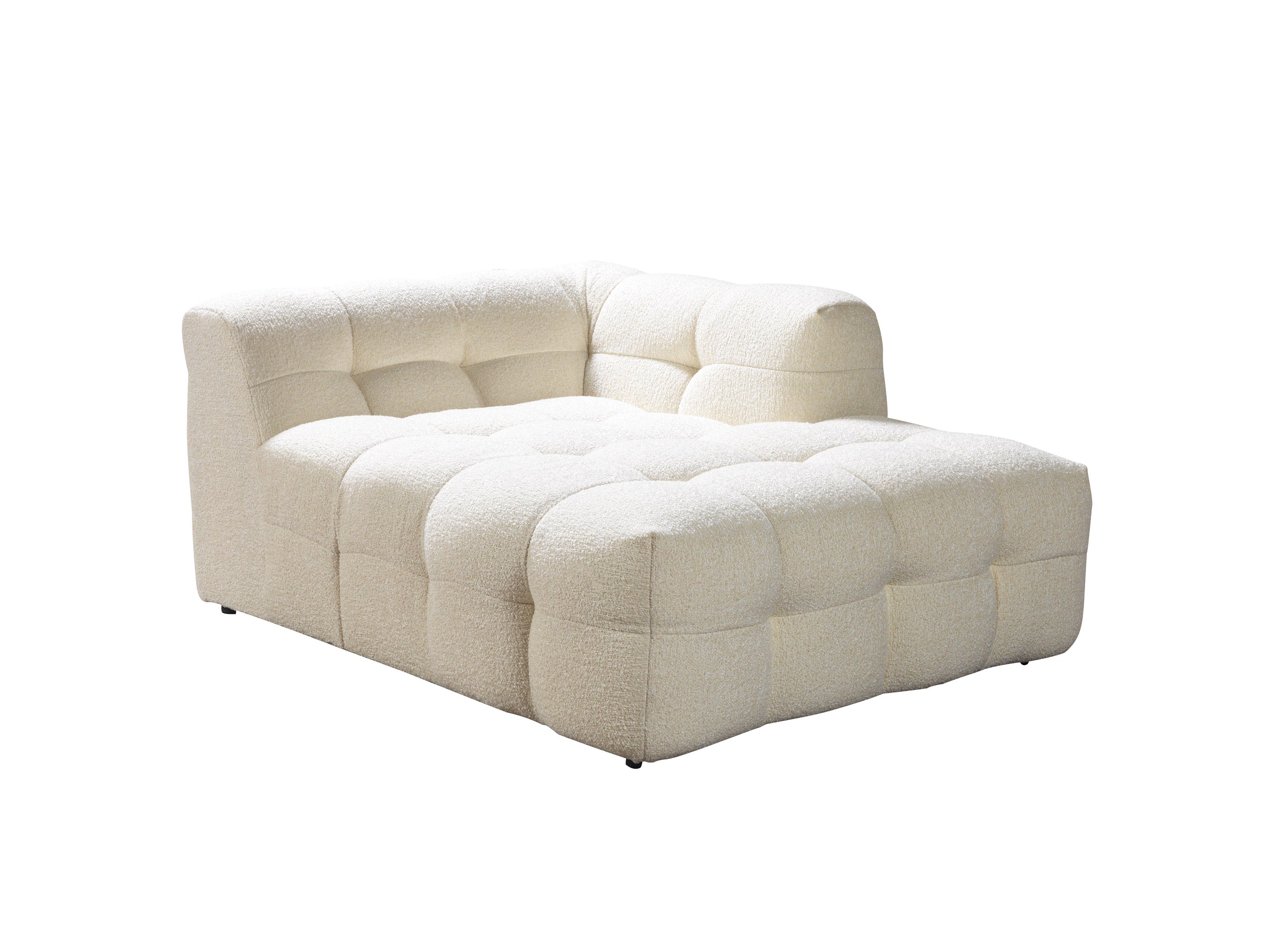 Nova Ivy Ivory Boucle RAF 110" Sectional