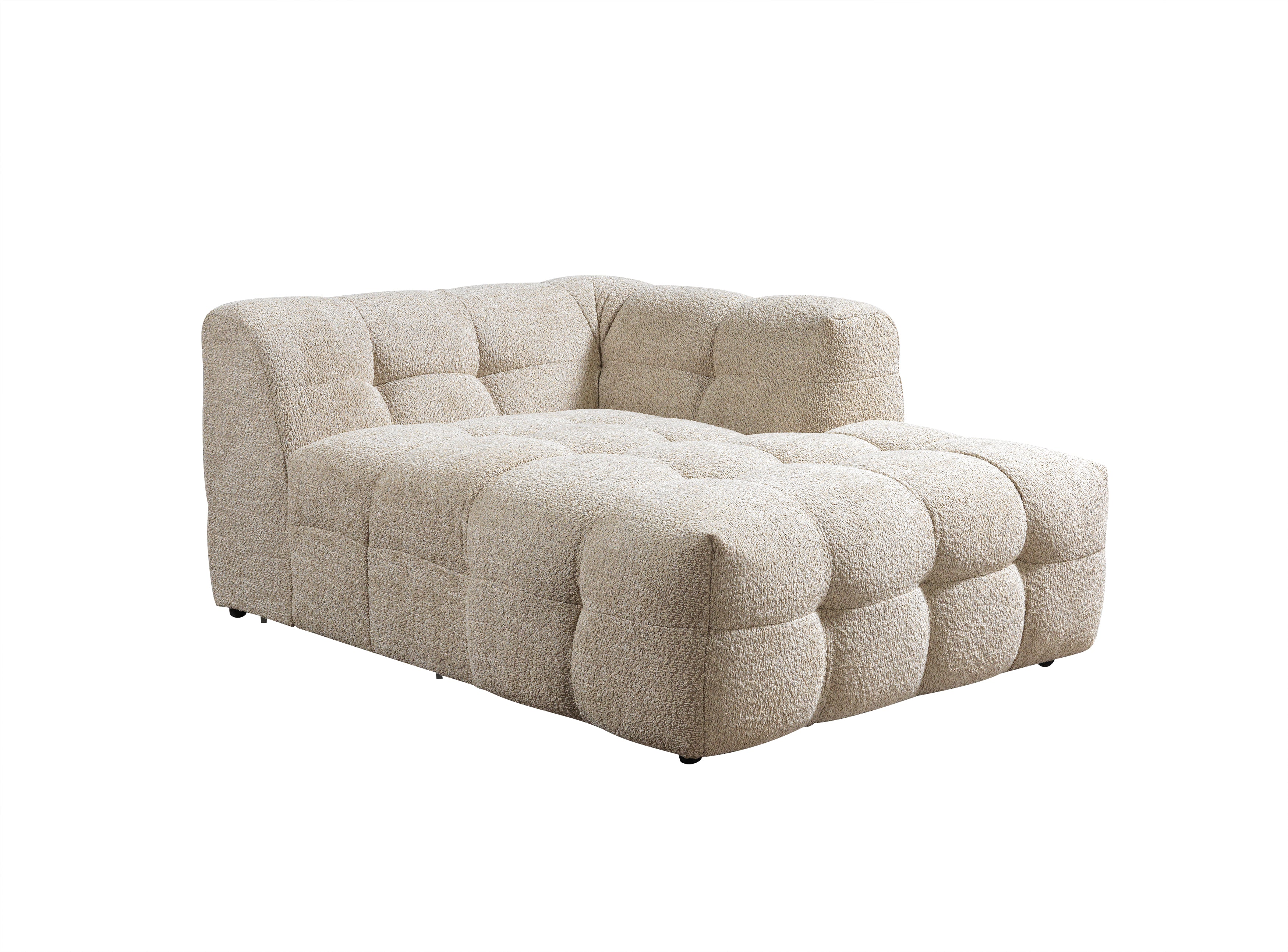 Nova Ivy Sand Boucle RAF 110" Sectional