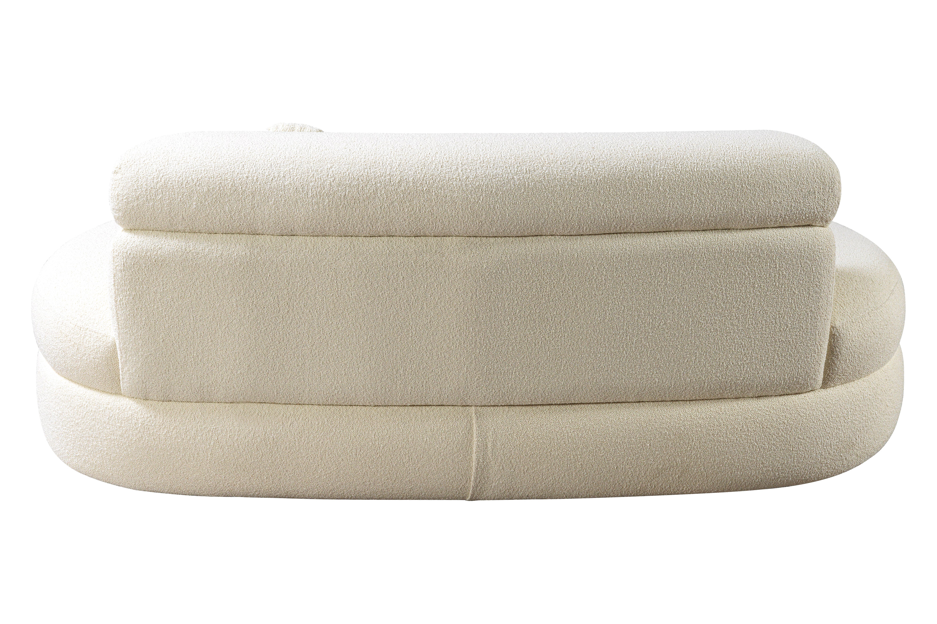 Nova - Larissa Ivory Boucle Loveseat