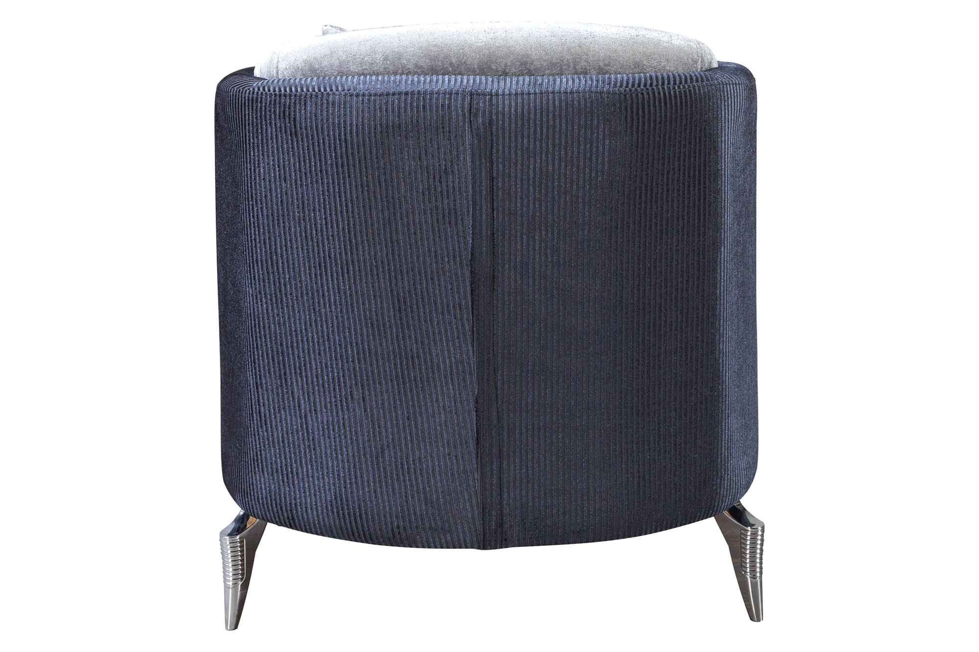 Nova Leina Velvet Chair - Silver-Gray