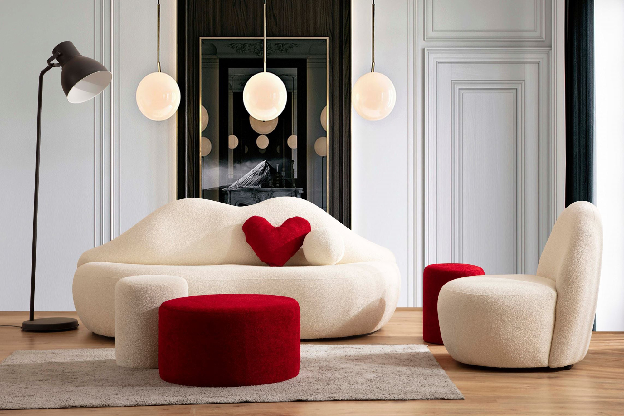 Nova - Lips Loveseat