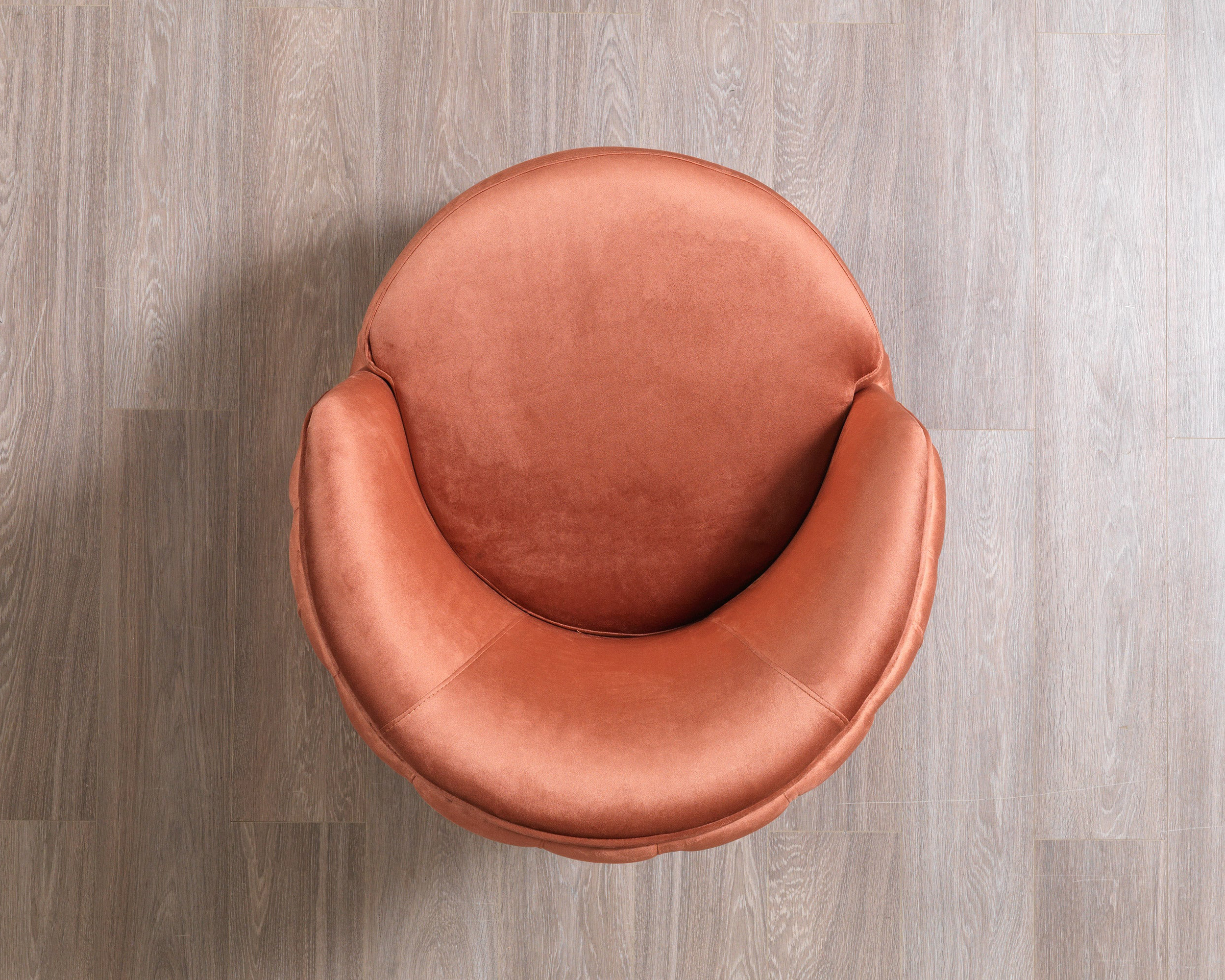 Nova Lupino Orange Velvet Chair