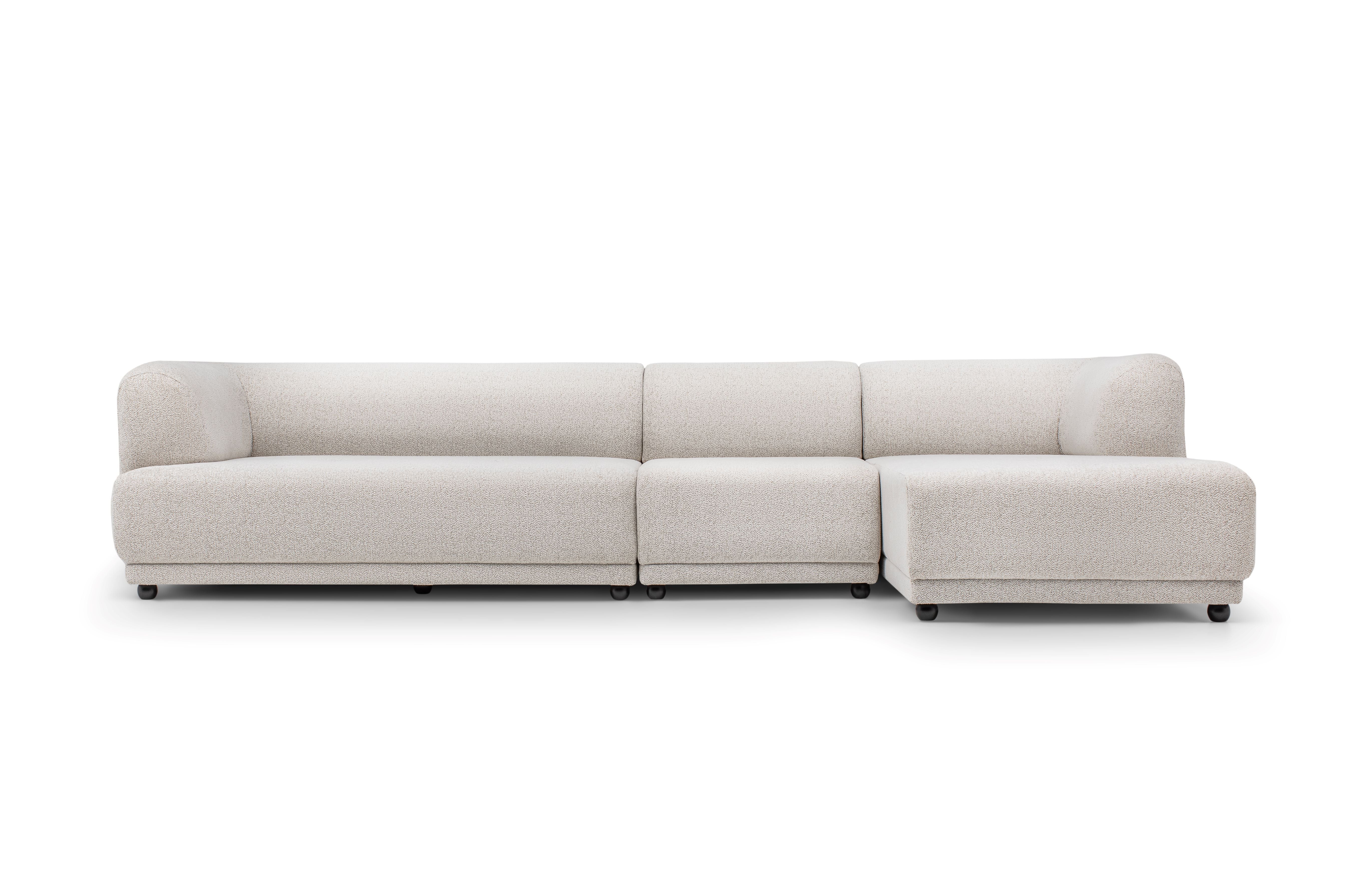 Nova - Lyna Ivory 3 Pc 144" RAF Sectional