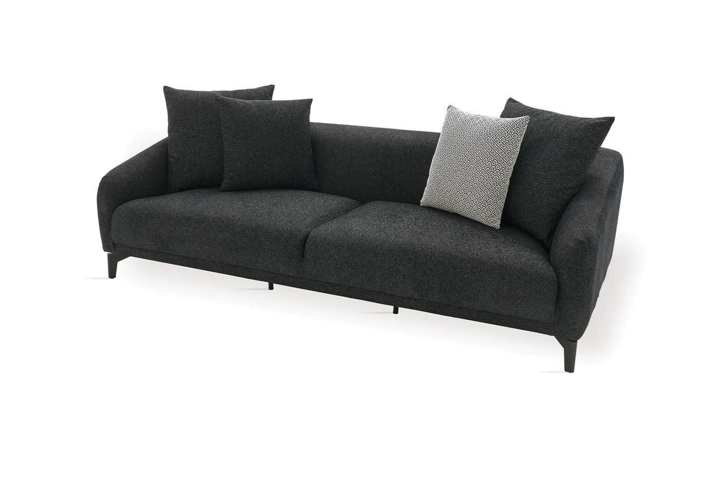 Nova - Maison 3-Seater Sofa in Black