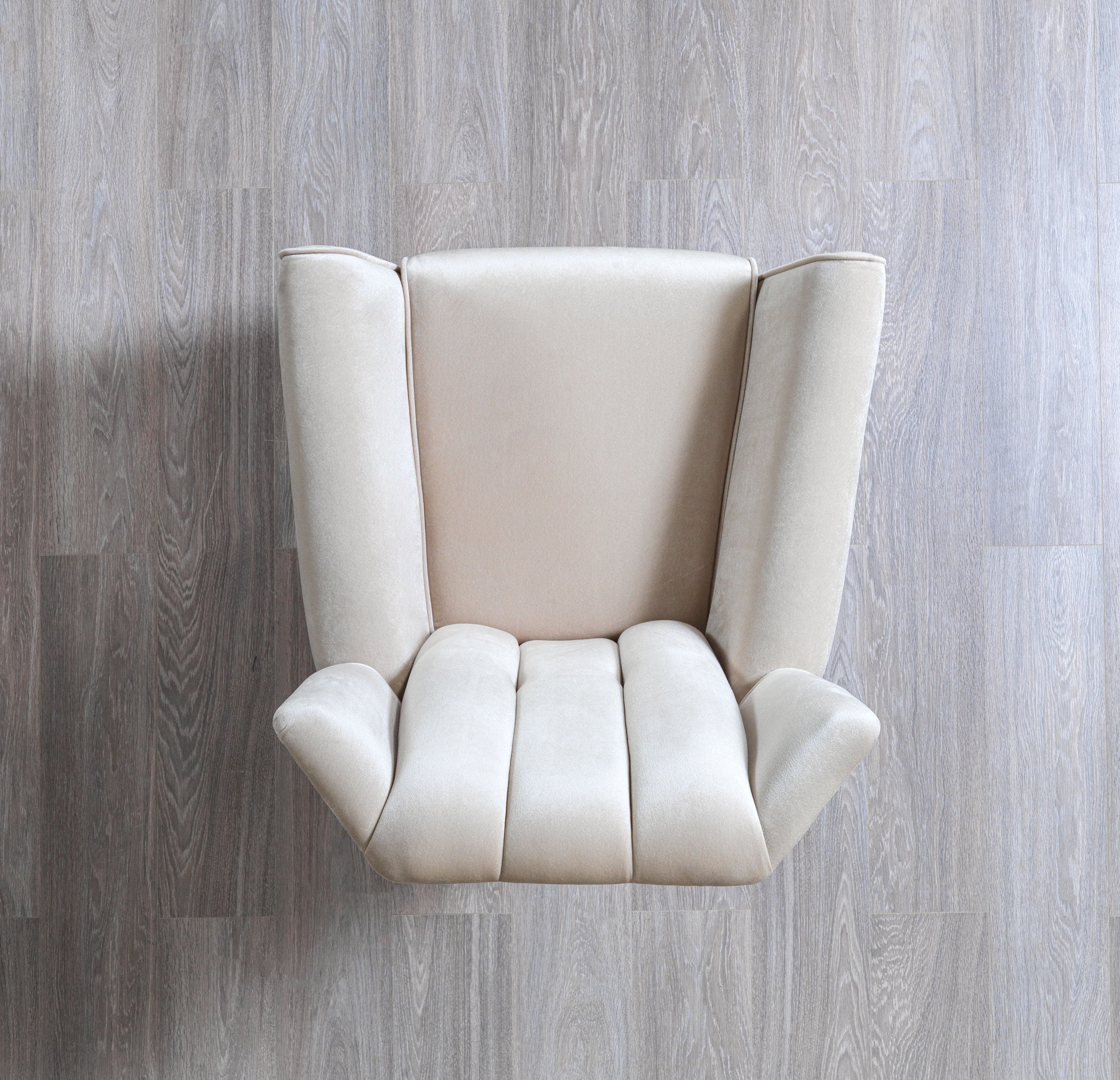 Nova Merida Ivory Velvet Chair