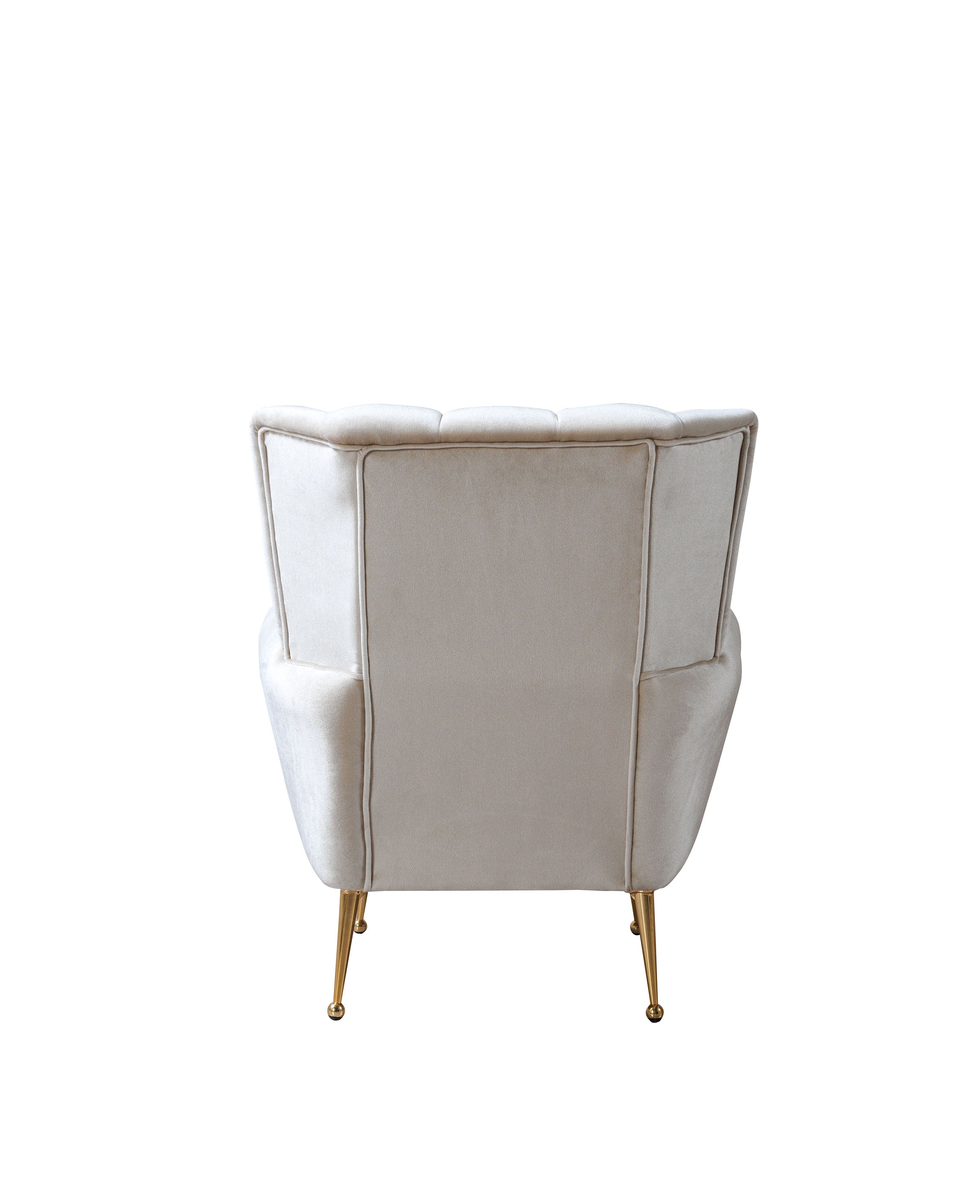 Nova Merida Ivory Velvet Chair