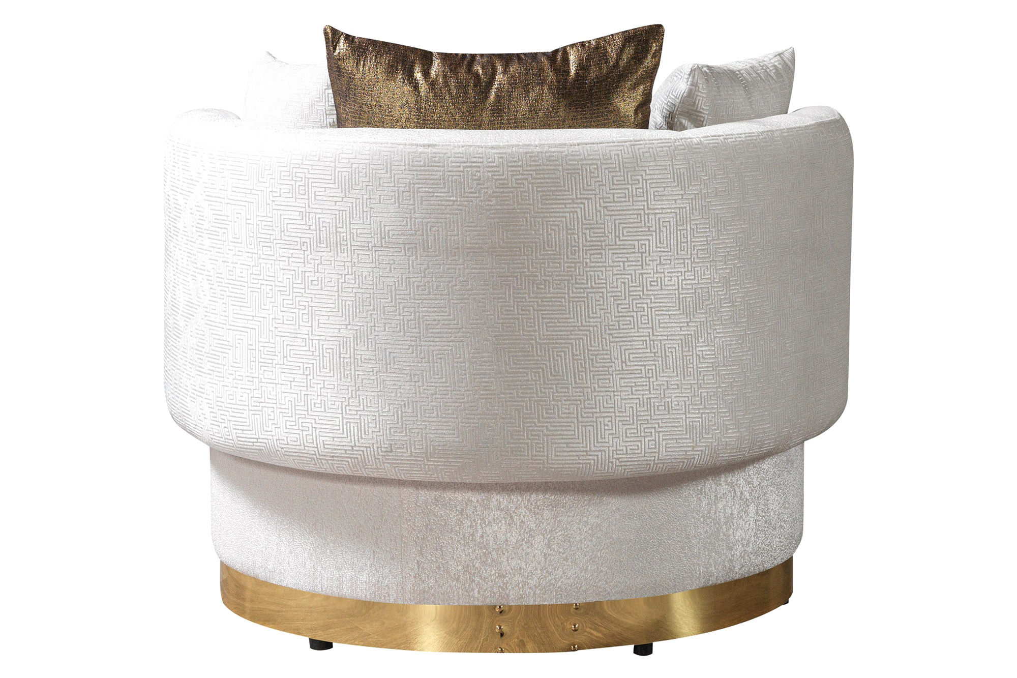 Nova Michelle Velvet Chair - Ivory