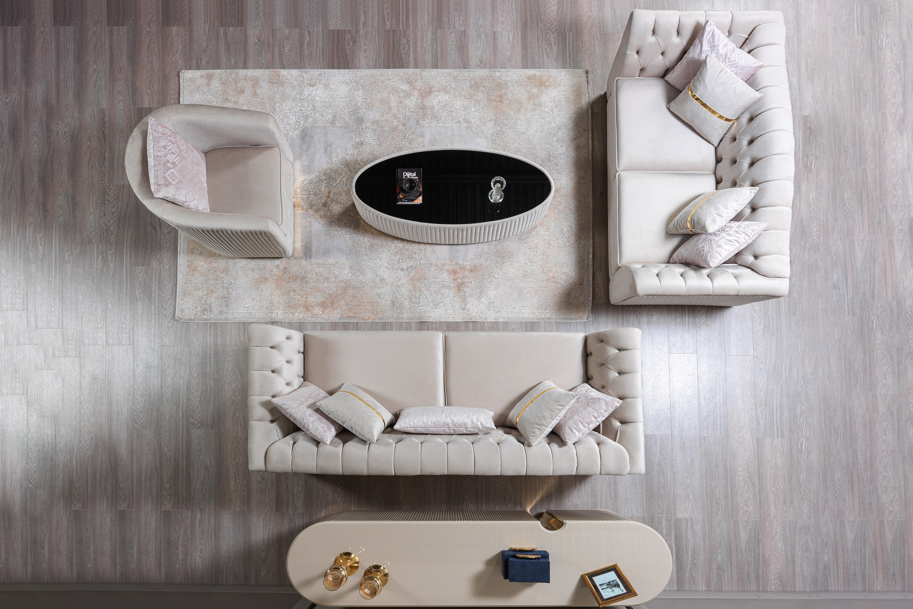 Nova - Milena Coffee Table in Ivory