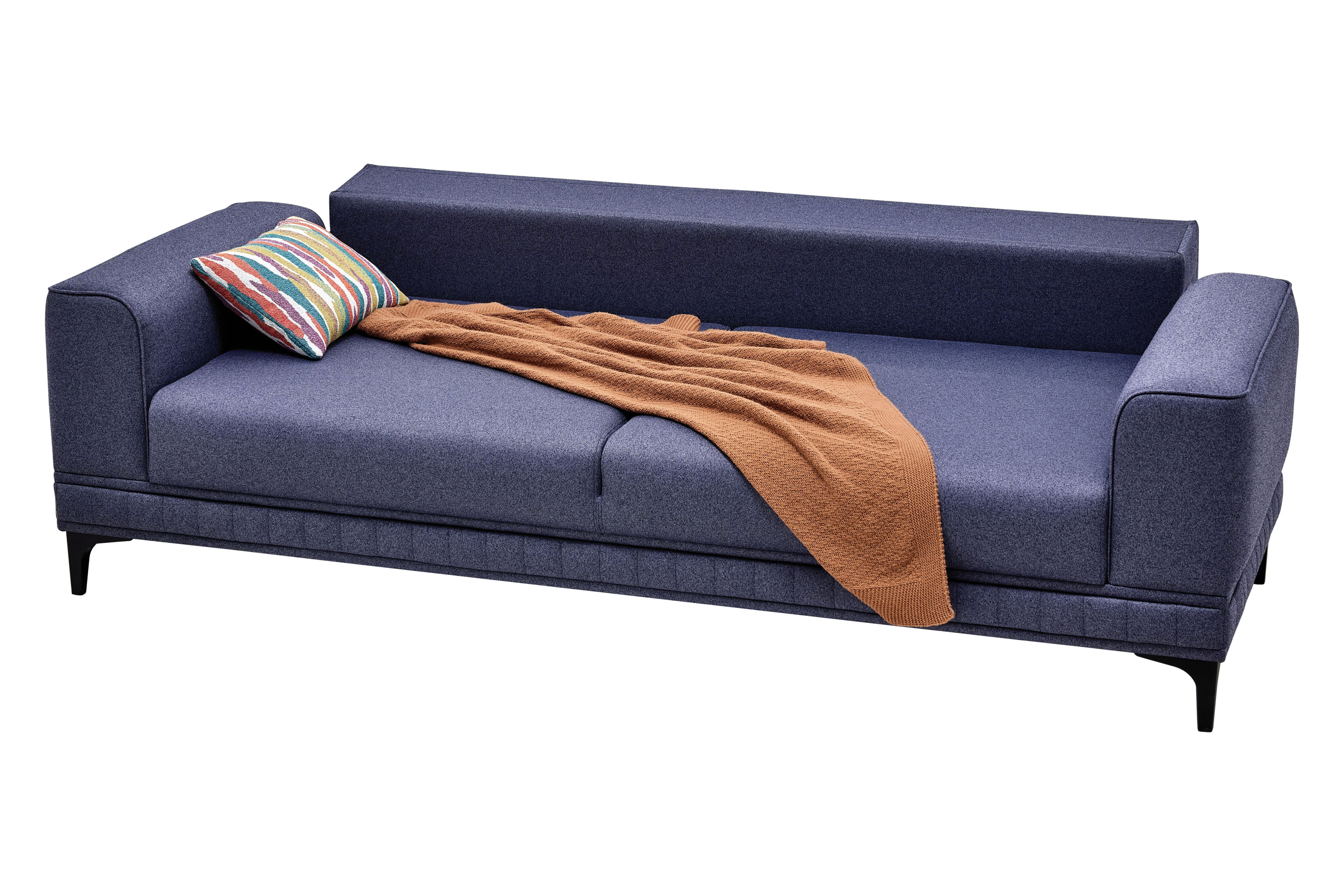 Nova - Pavia 3-Seater Sofa Bed in Navy Blue