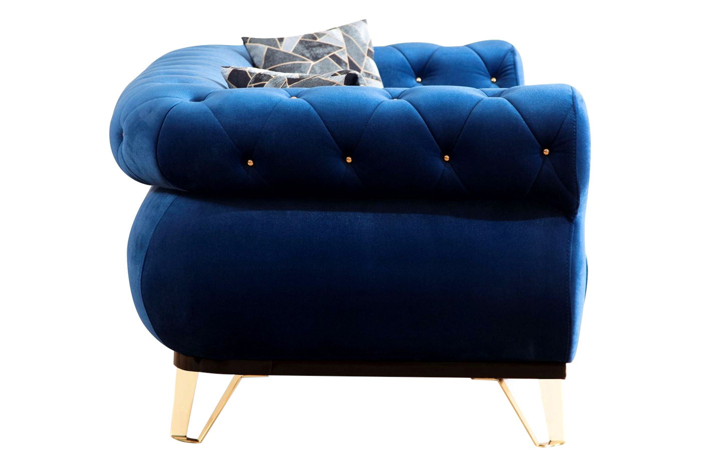 Nova - Rosy Navy Velvet Sofa & Loveseat