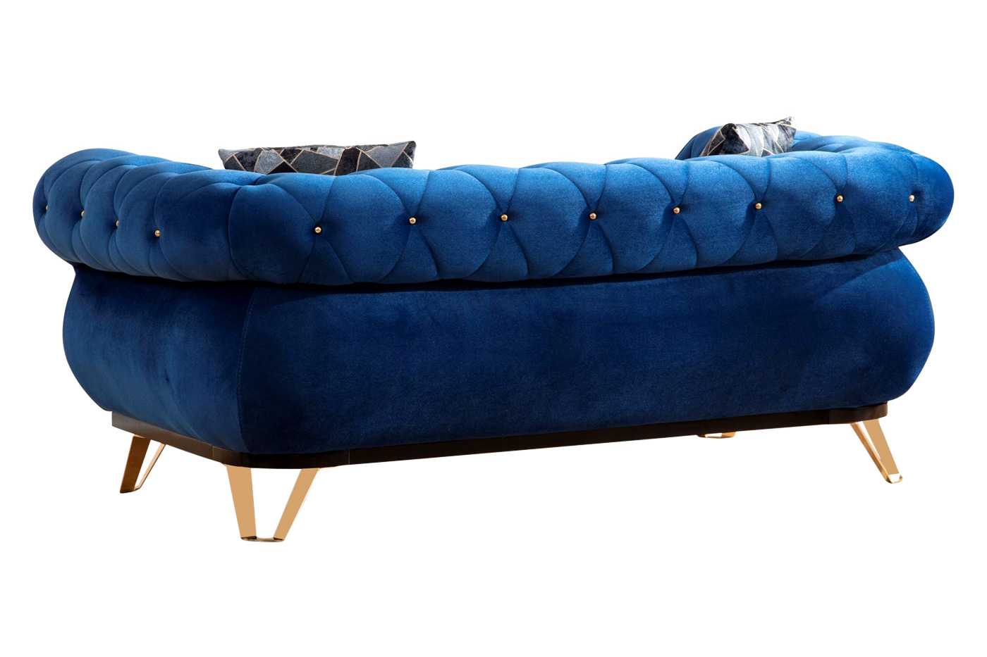 Nova - Rosy Navy Velvet Sofa & Loveseat