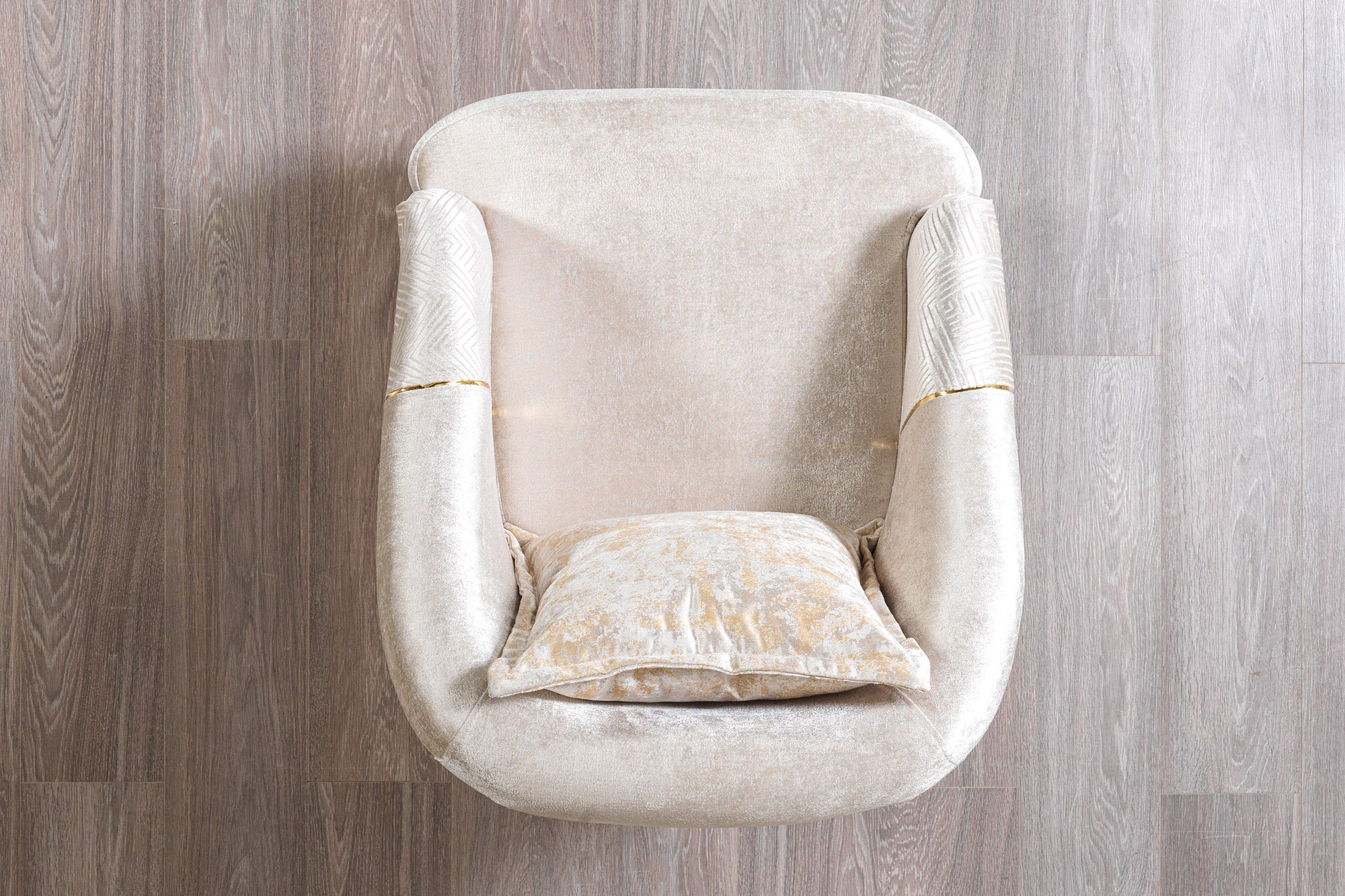 Nova™ Santana Velvet Chair - Ivory