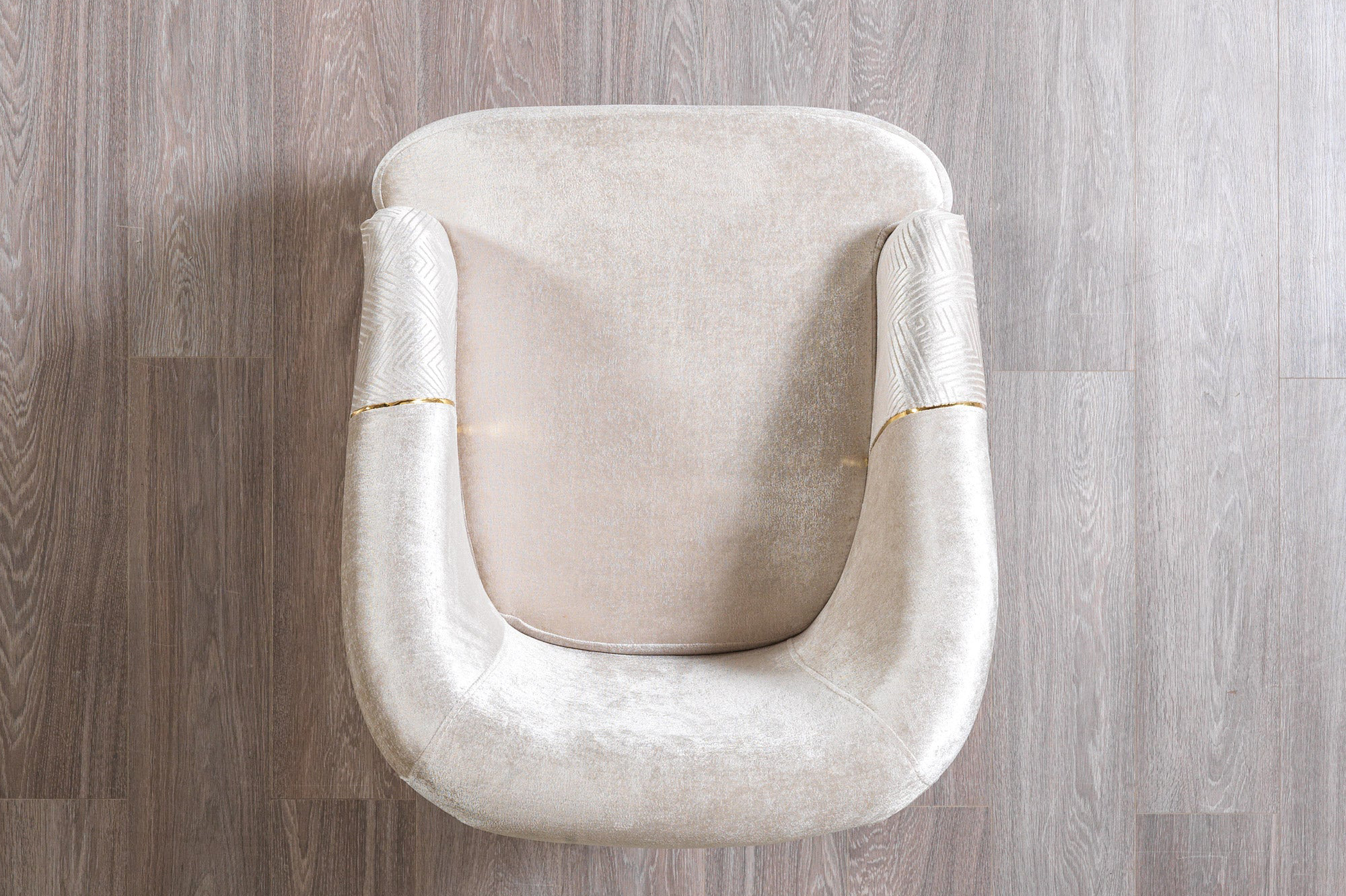 Nova™ Santana Velvet Chair - Ivory