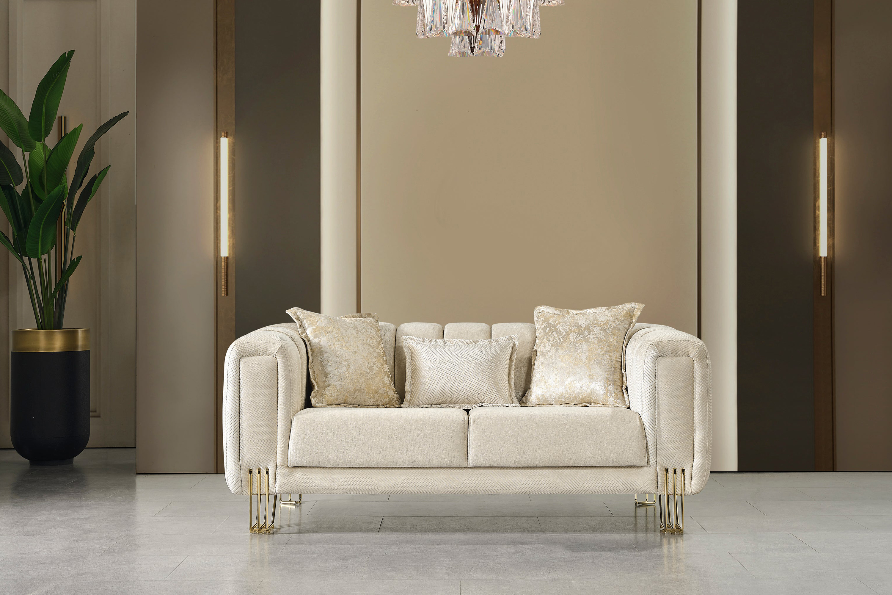 Nova - Santana Velvet Loveseat