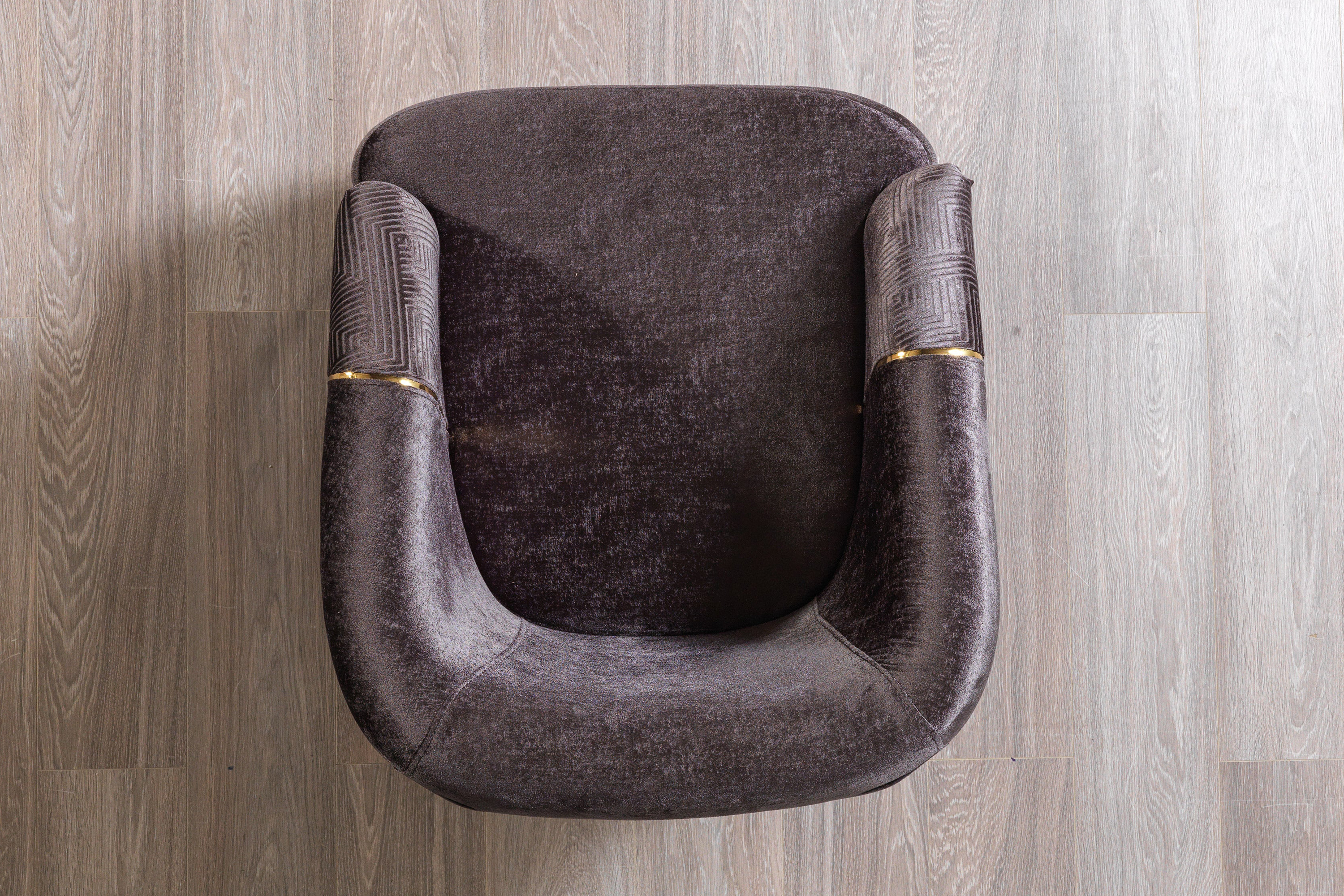 Nova™ Santana Velvet Chair - Smoke