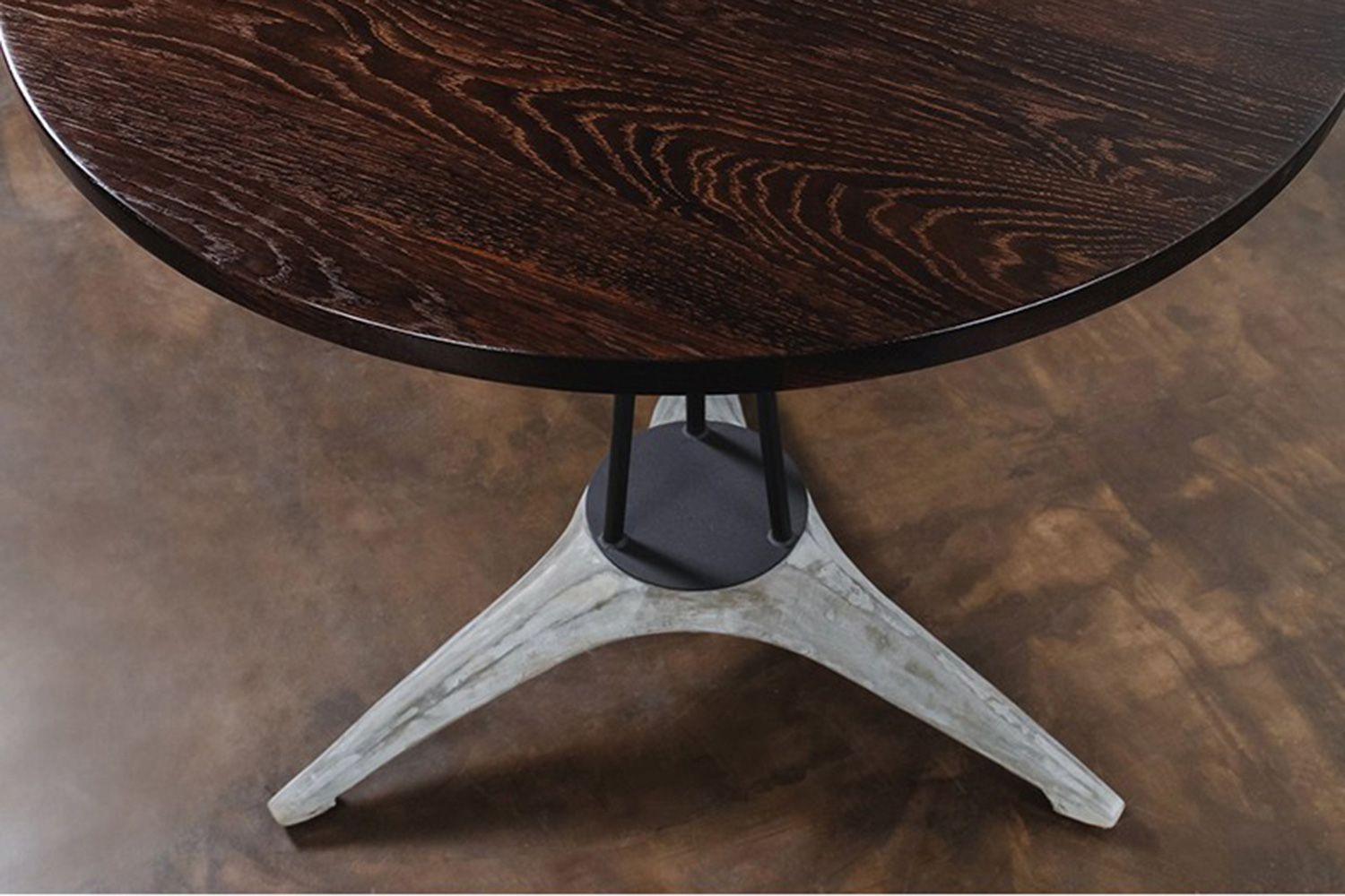 Nuevo™ - Kahn Bistro Table Seared Oak Top