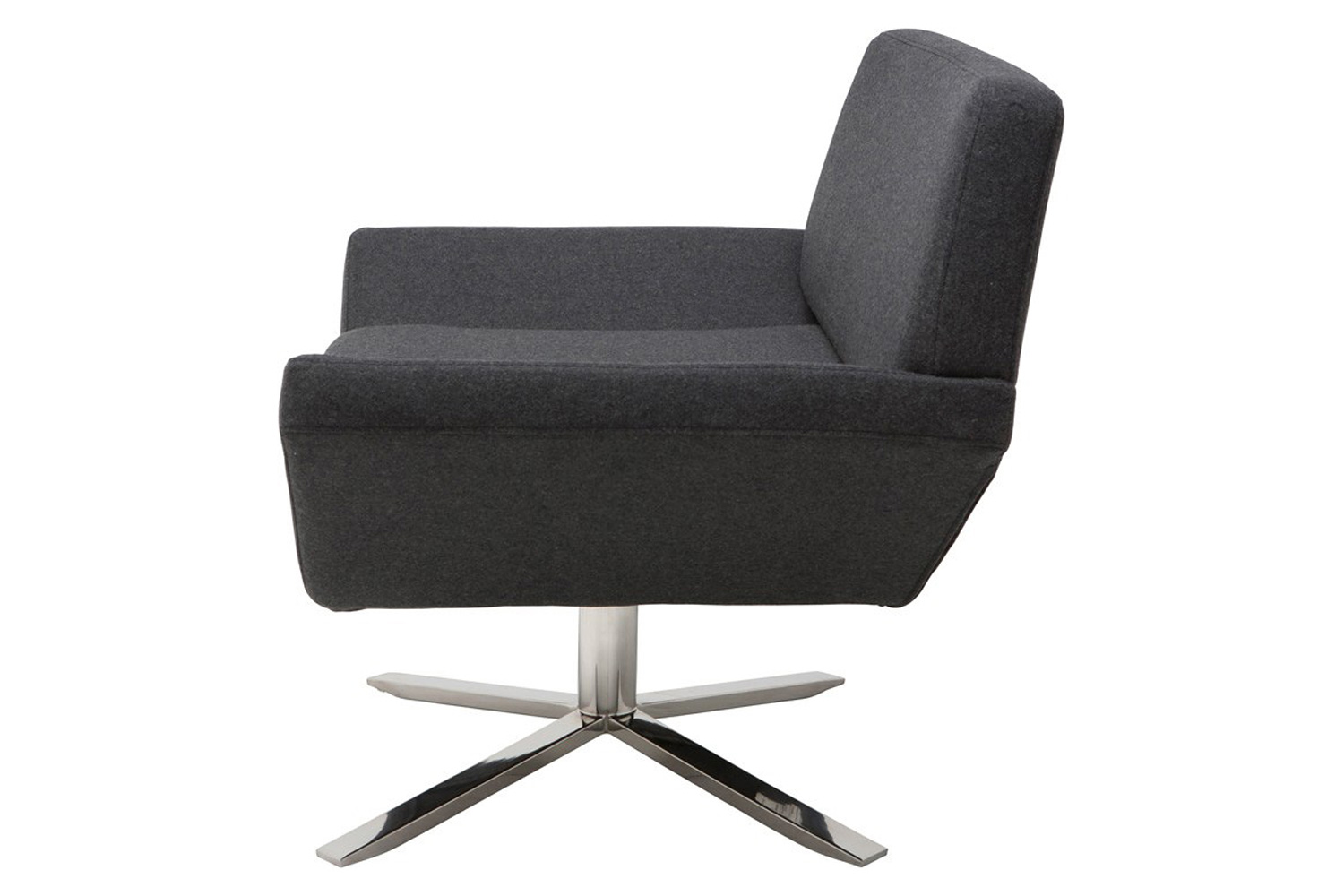 Nuevo™ - Sly Occasional Chair Dark Gray Fabric Seat