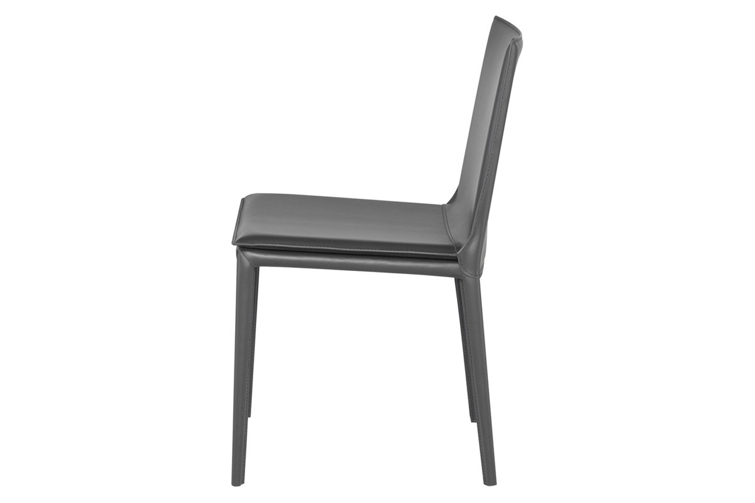 Nuevo™ Palma Dining Chair - Dark Gray Leather Seat