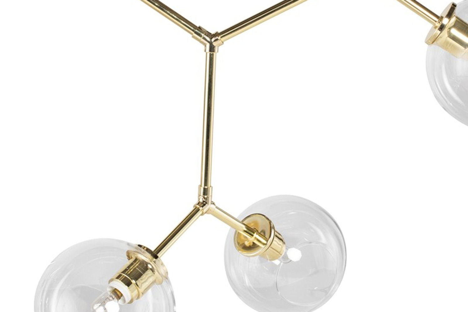 Nuevo™ Atom 8 Pendant - Clear Glass Shade