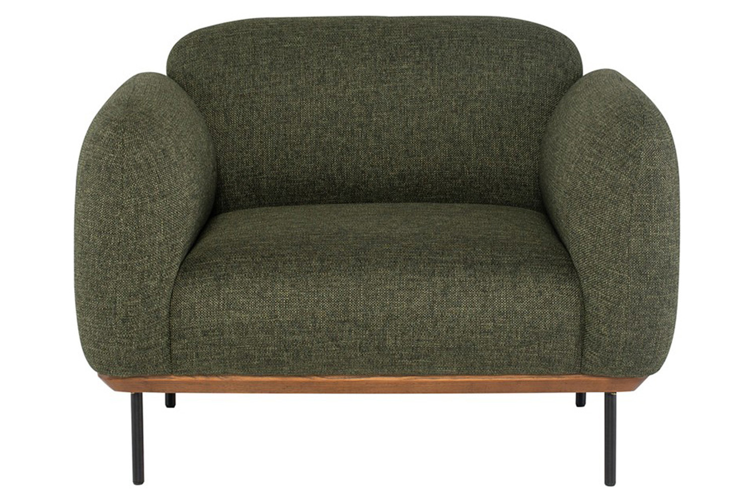 Nuevo™ Benson Occasional Chair - Hunter Green Tweed Seat