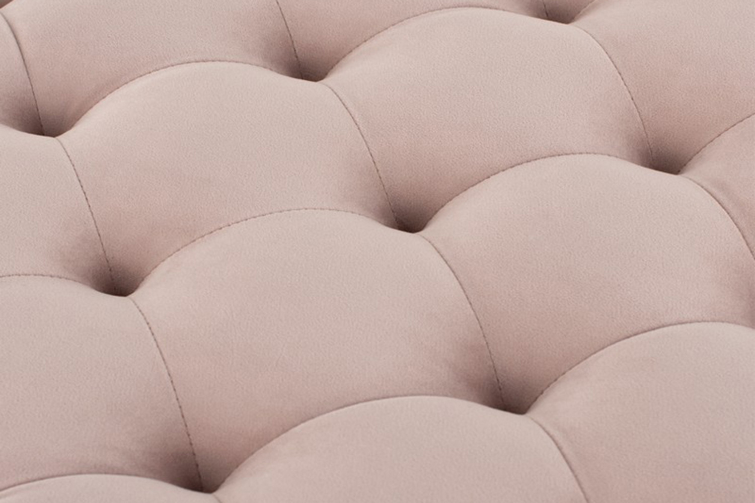 Nuevo™ Tufty Ottoman - Blush Velour, L38'' x W38'' x H17''