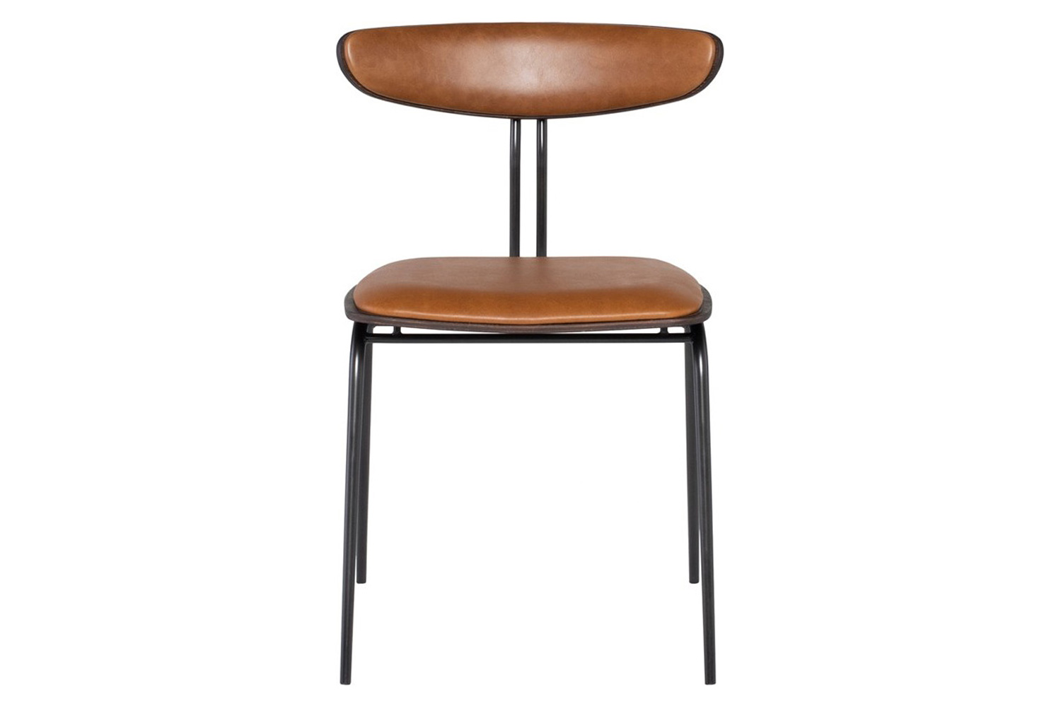 Nuevo™ Giada Dining Chair - Desert Leather / Seared Oak