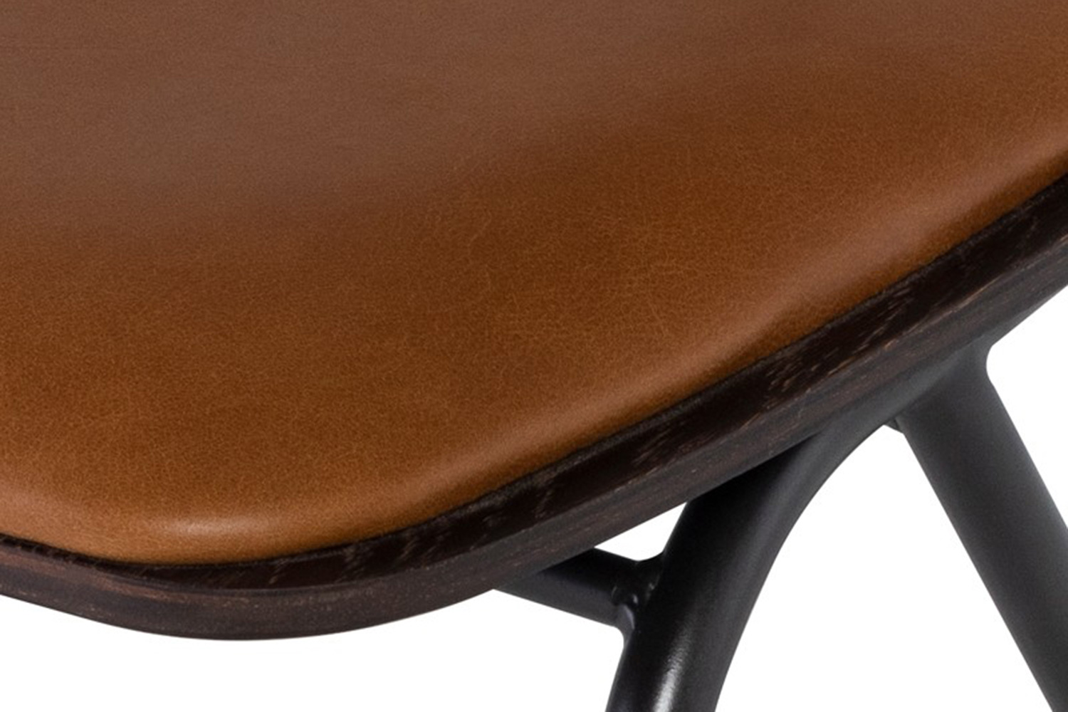 Nuevo™ Giada Dining Chair - Desert Leather / Seared Oak