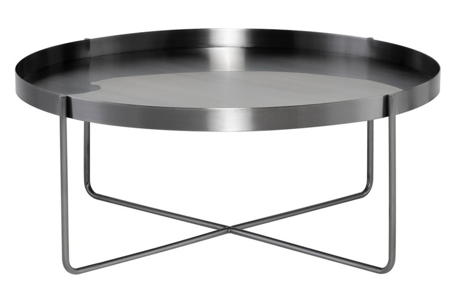 Nuevo™ Gaultier Coffee Table - Brushed Graphite Table, L40'' x W40'' x H16''