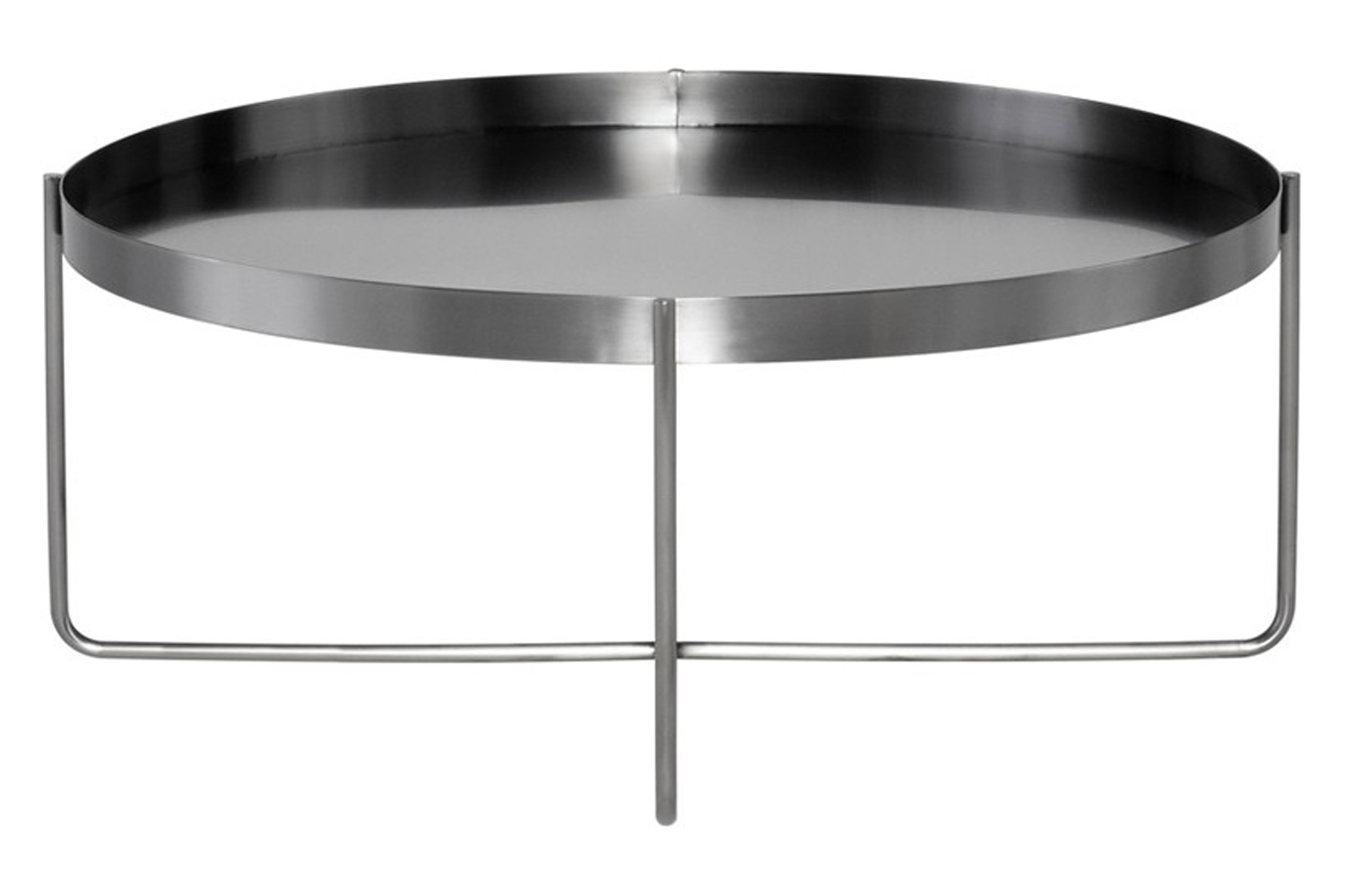 Nuevo™ Gaultier Coffee Table - Brushed Graphite Table, L40'' x W40'' x H16''