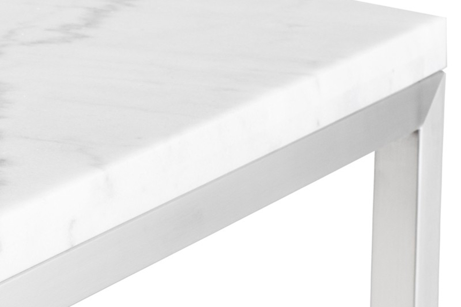 Nuevo™ Verona Bar Table - White Marble Top, L60'' x W21,8'' x H40''