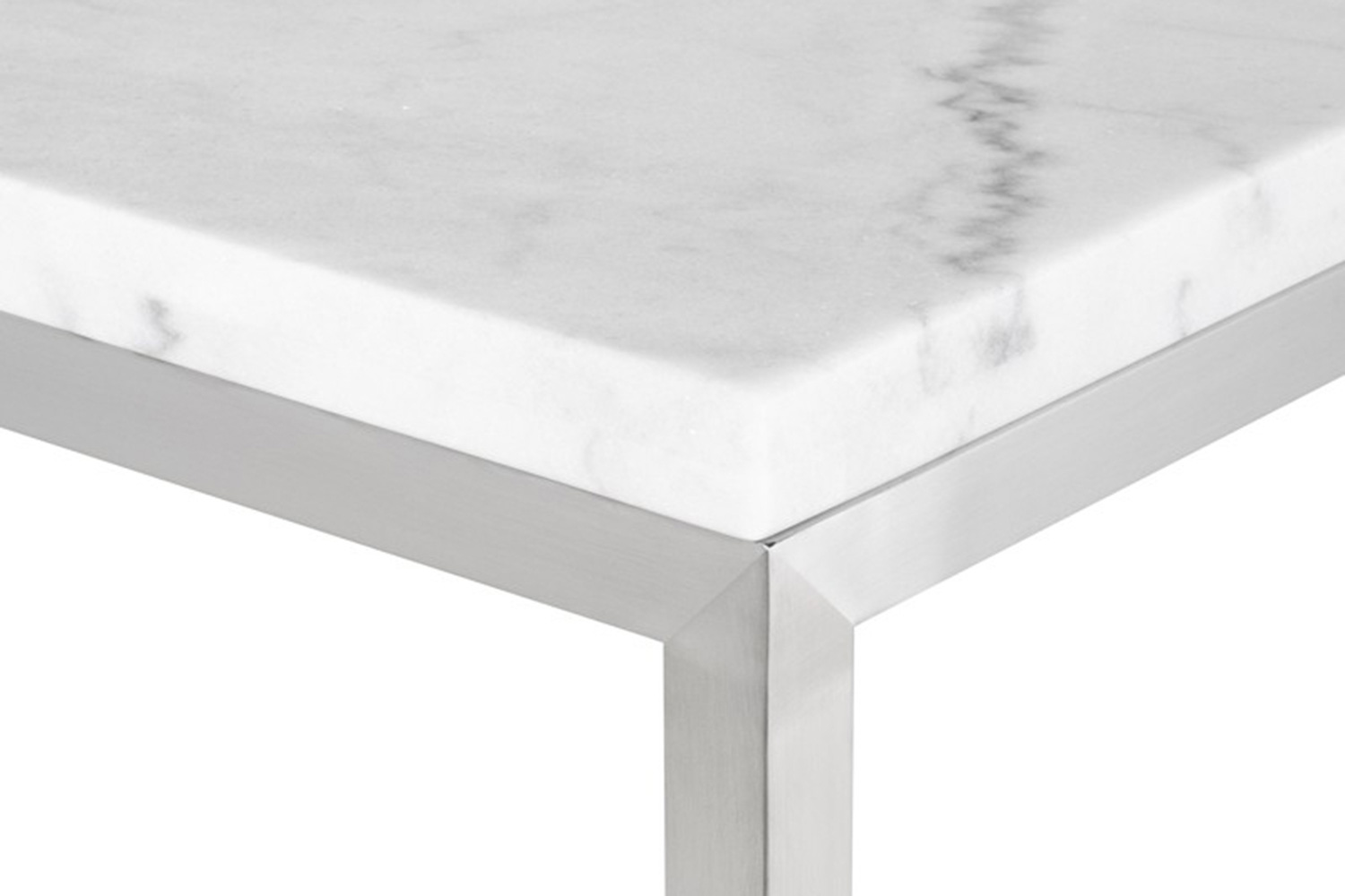 Nuevo™ Verona Bar Table - White Marble Top, L72'' x W21,8'' x H40''