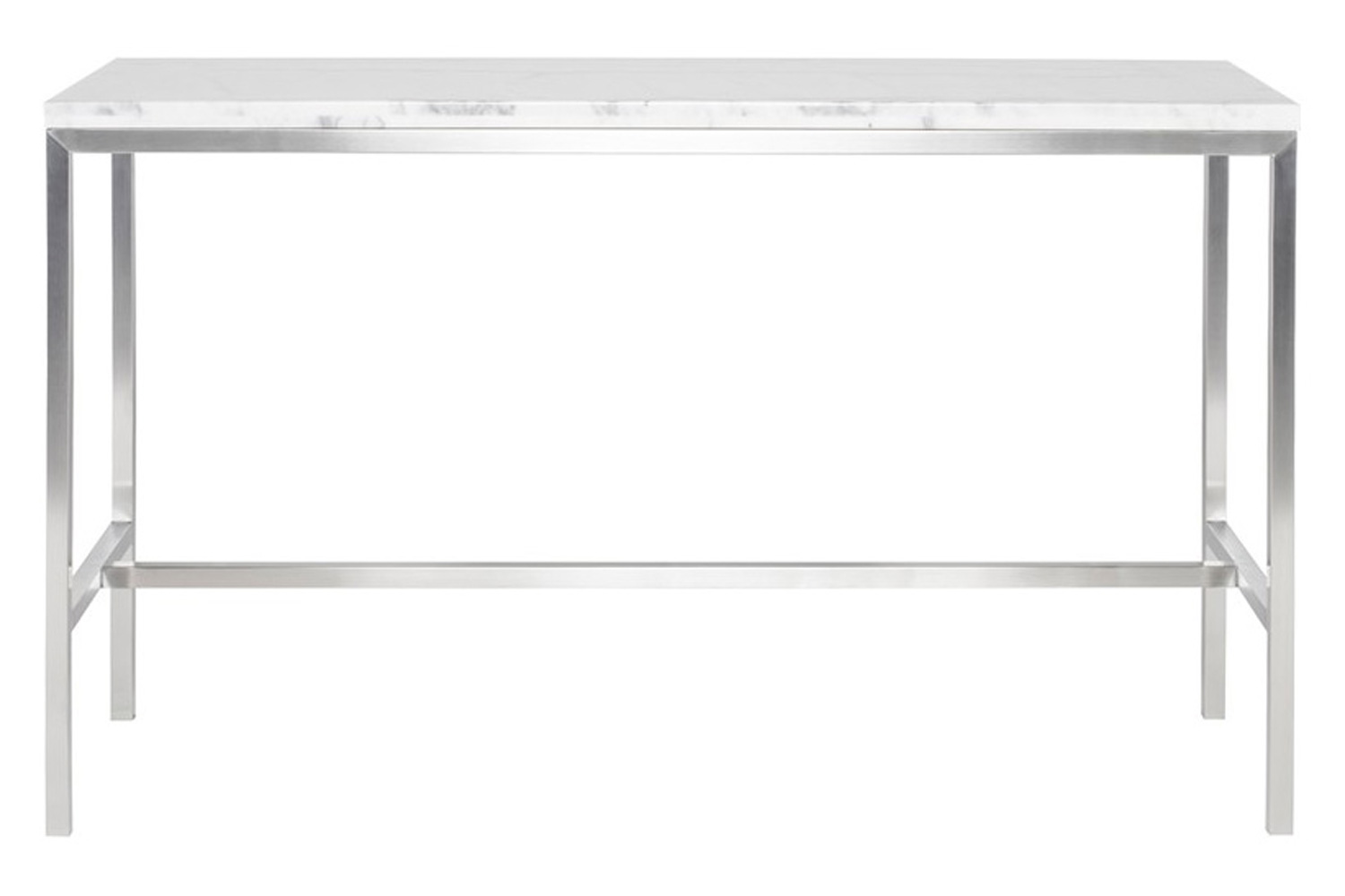 Nuevo™ Verona Counter Table - White Marble Top, L60'' x W21,8'' x H36''