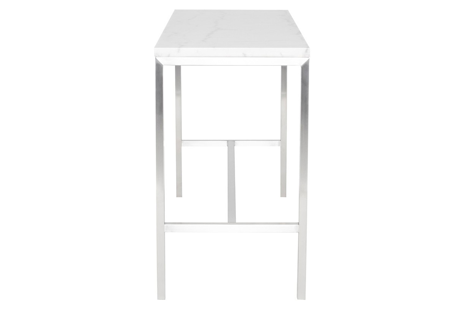 Nuevo™ Verona Counter Table - White Marble Top, L60'' x W21,8'' x H36''