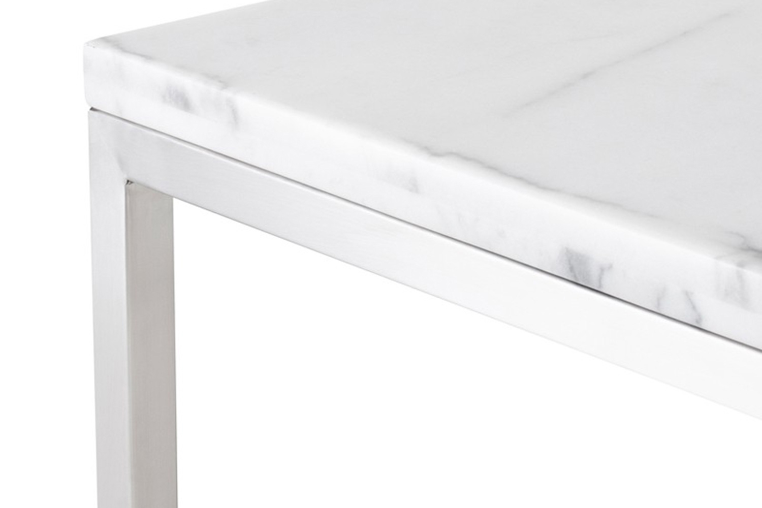 Nuevo™ Verona Counter Table - White Marble Top, L60'' x W21,8'' x H36''