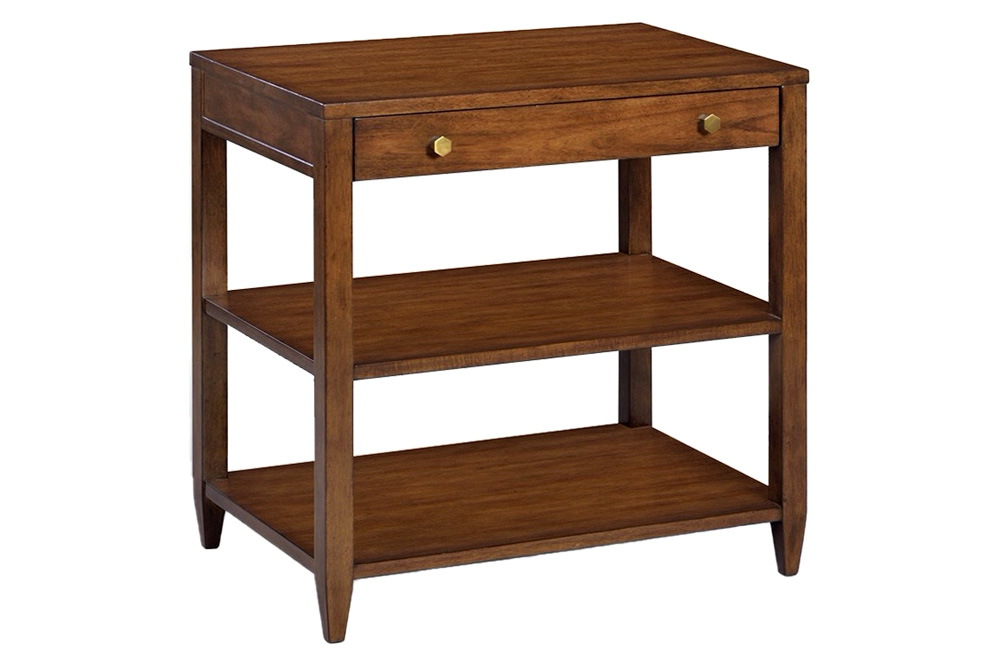 Oliver Wallace Wide Side Table - Rustic