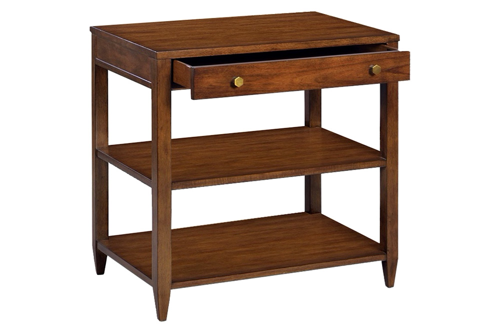 Oliver Wallace Wide Side Table - Rustic