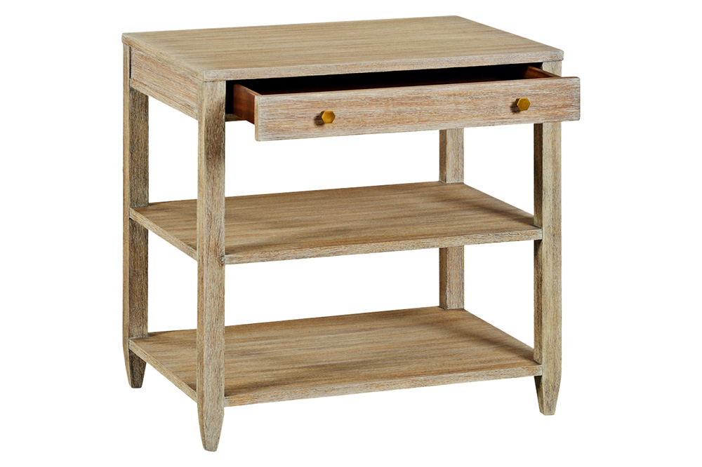 Oliver Wallace Wide Side Table - Weatdered