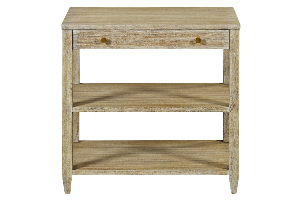 Oliver Wallace Wide Side Table - Weatdered