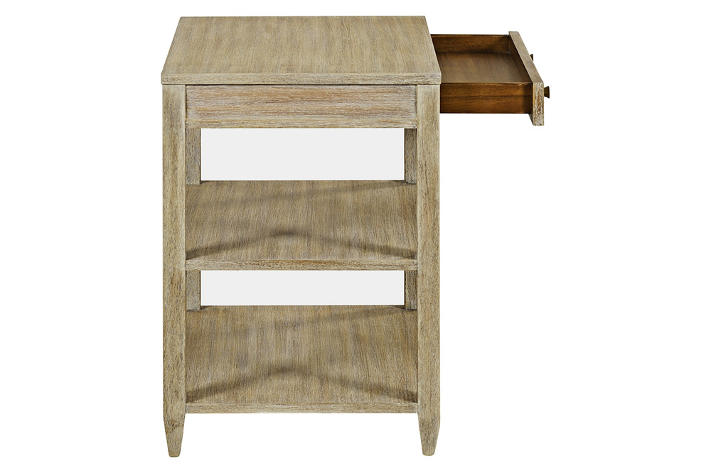 Oliver Wallace Wide Side Table - Weatdered