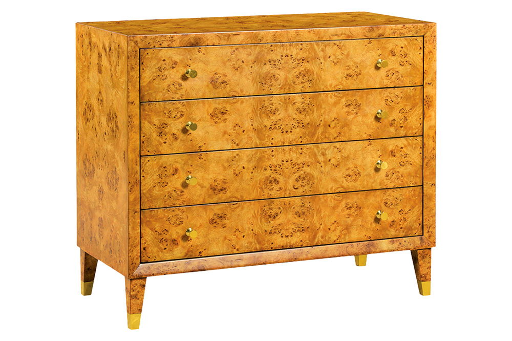 Oliver Beverly Chest - Honey/Mappa Burl Veneer